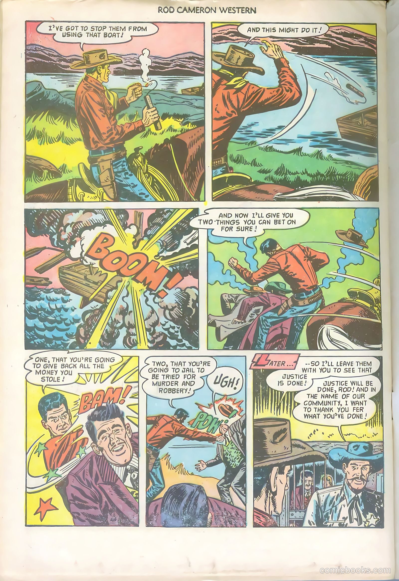 Rod Cameron Western #17 (1952) — page 34 of 36