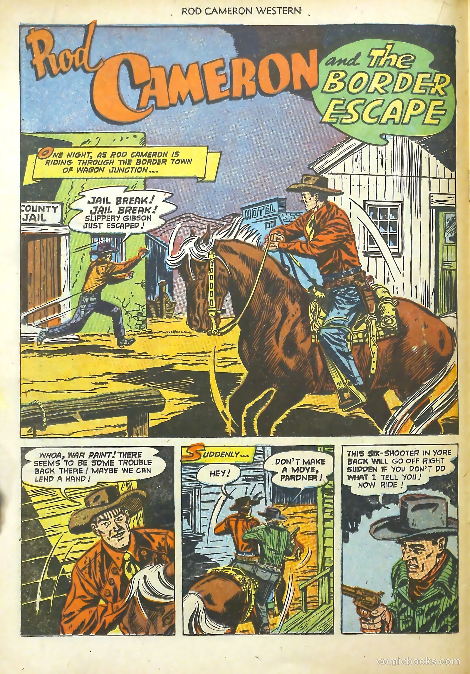 Rod Cameron Western #18 (1952) — page 18 of 36