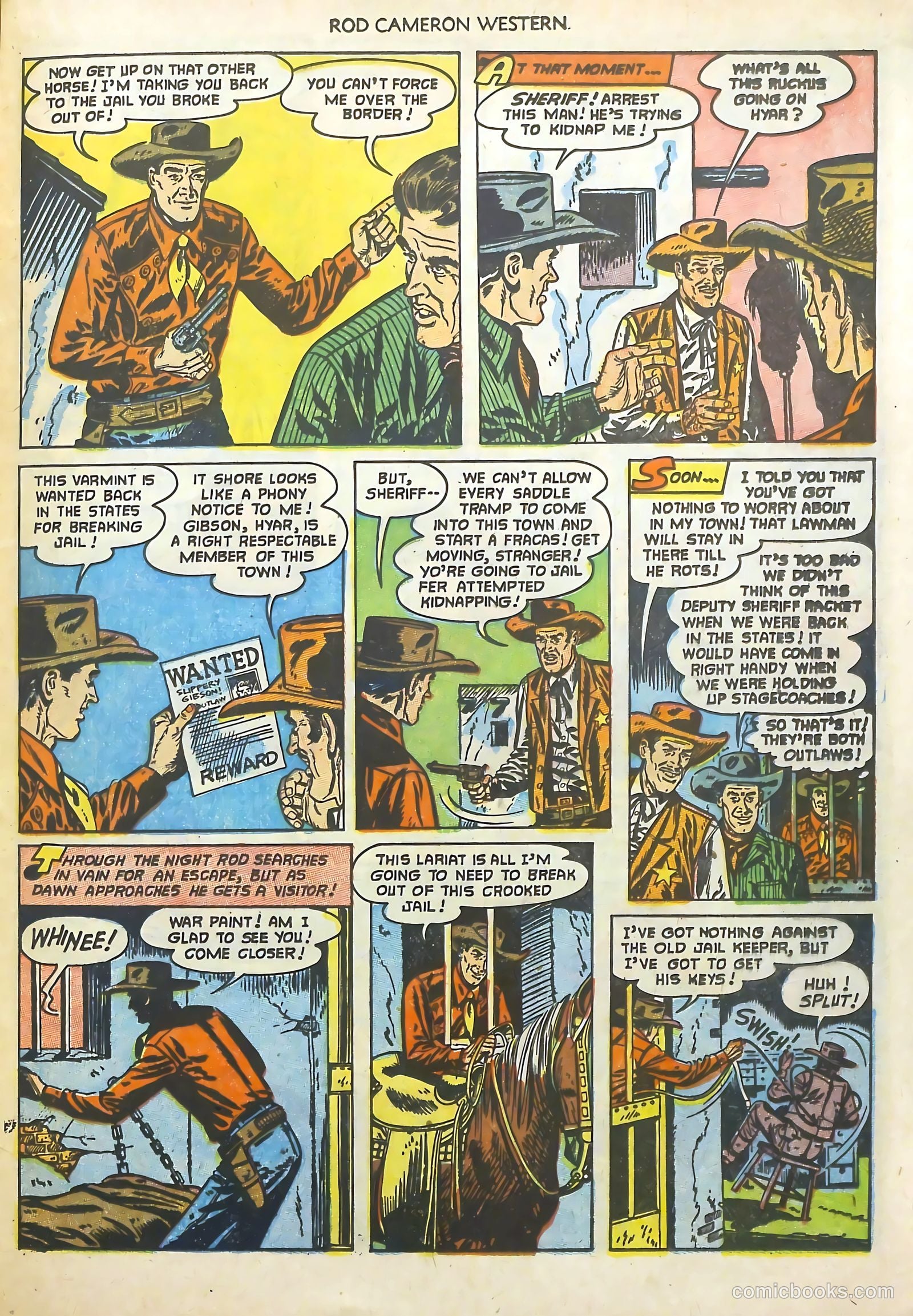 Rod Cameron Western #18 (1952) — page 21 of 36