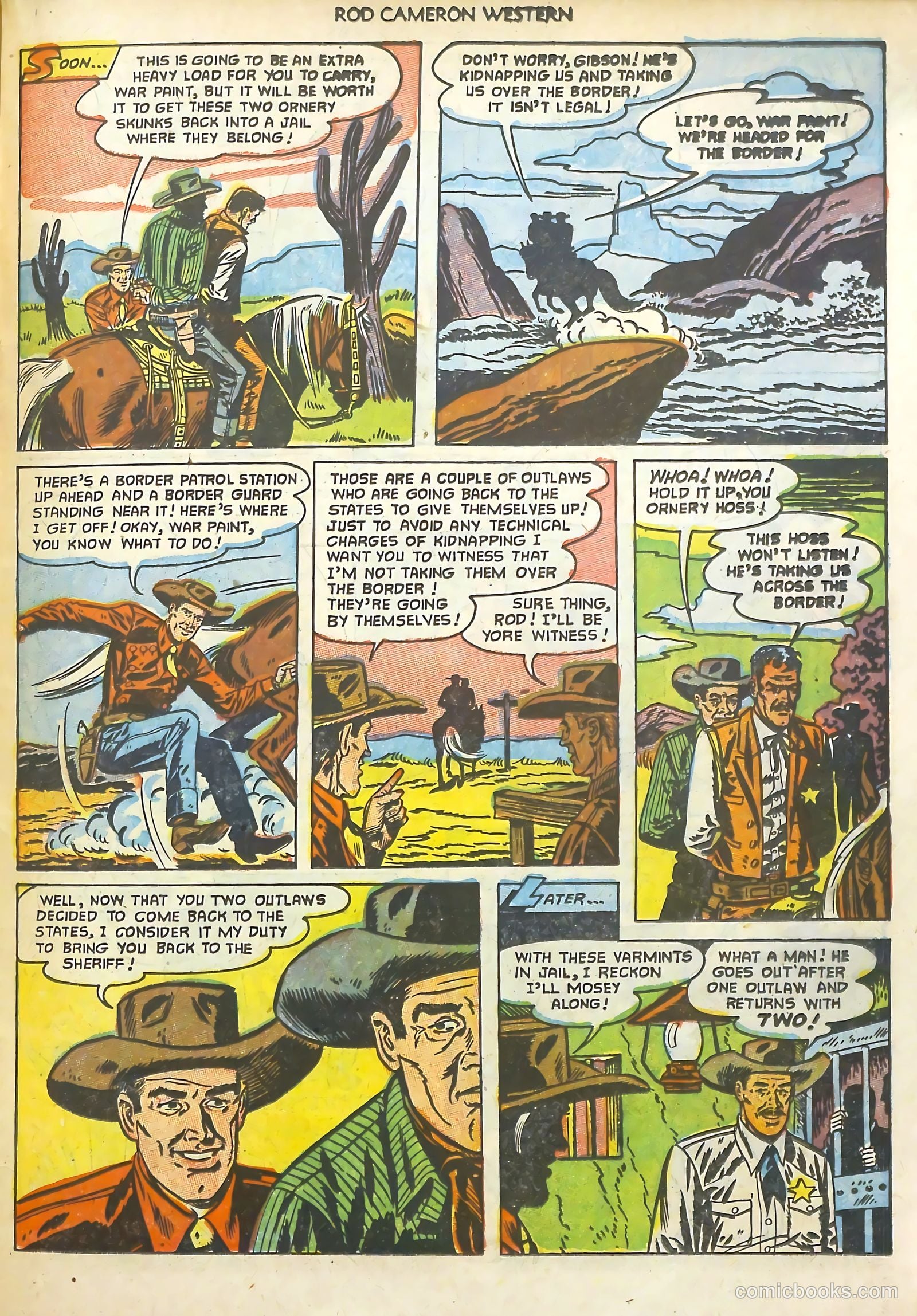Rod Cameron Western #18 (1952) — page 23 of 36