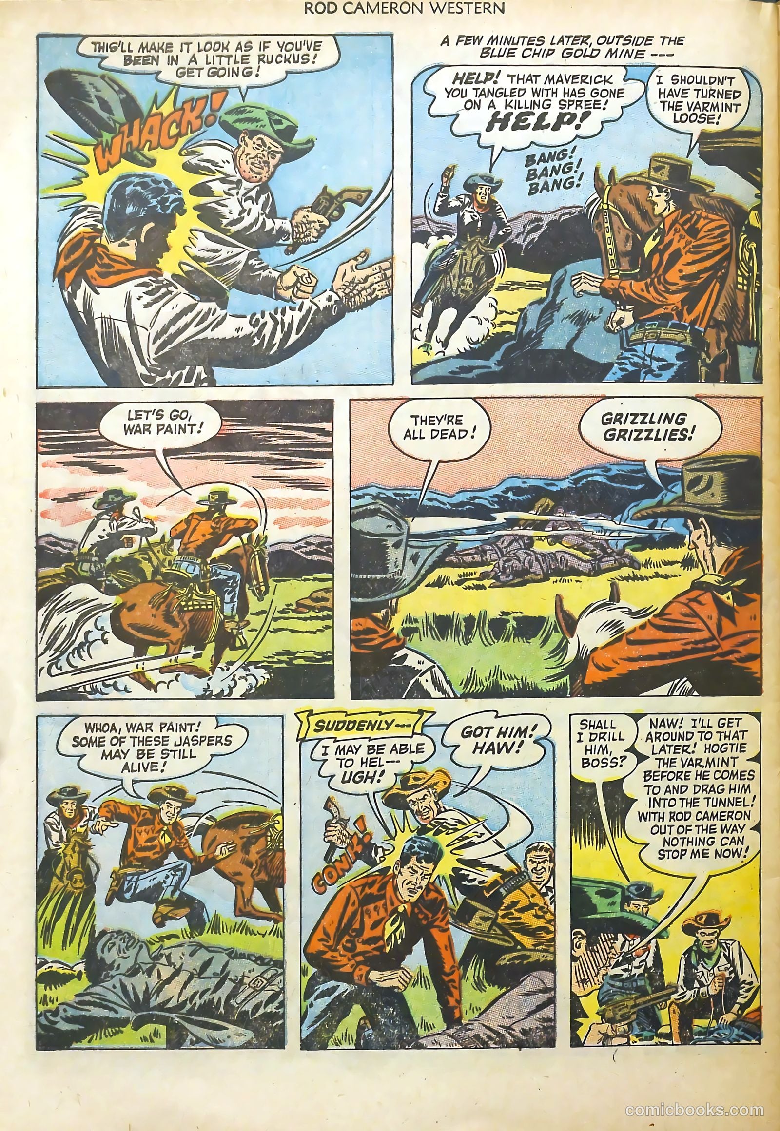 Rod Cameron Western #18 (1952) — page 32 of 36