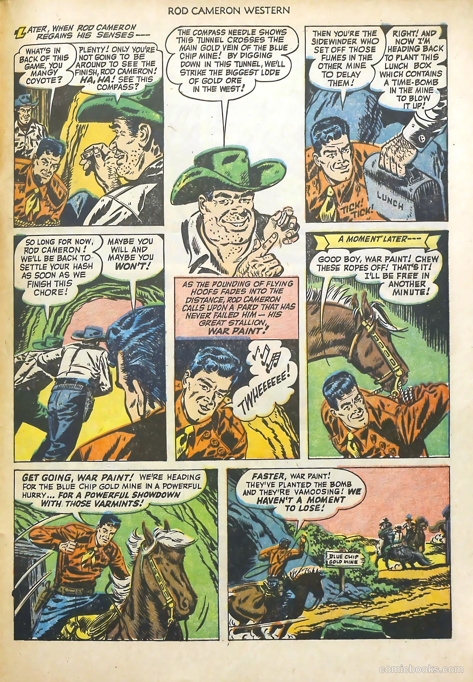 Rod Cameron Western #18 (1952) — page 33 of 36