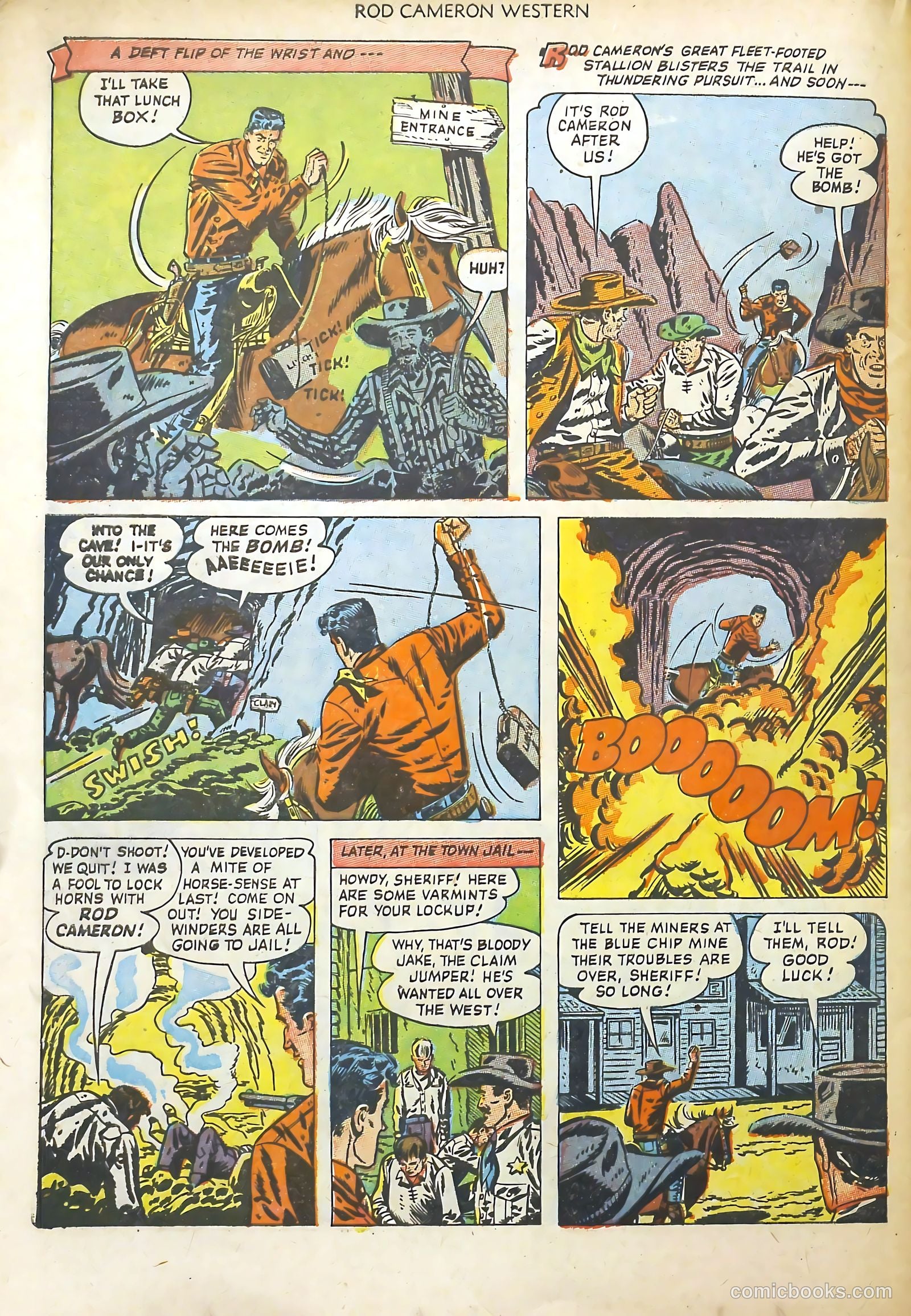 Rod Cameron Western #18 (1952) — page 34 of 36