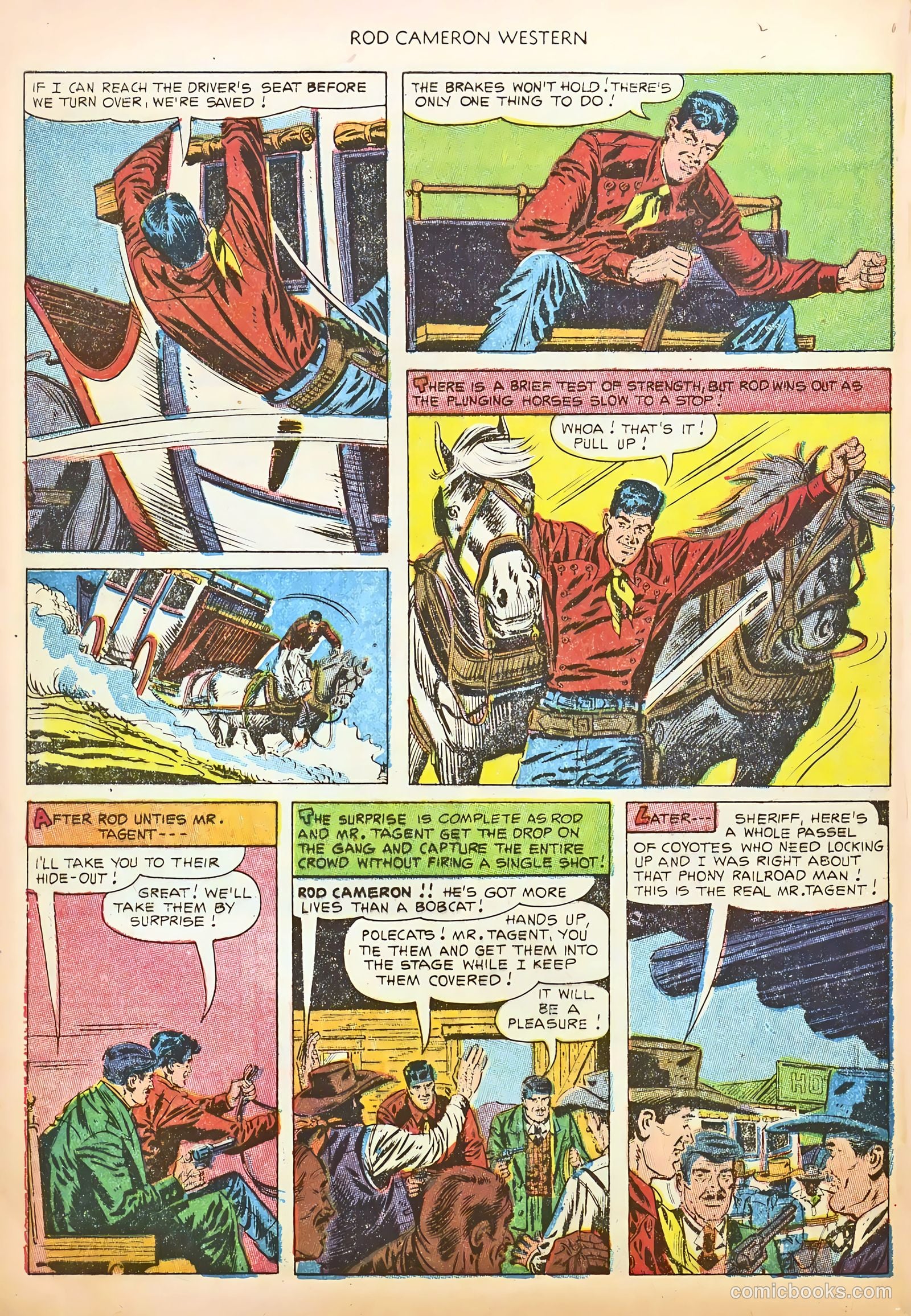 Rod Cameron Western #19 (1953) — page 32 of 36