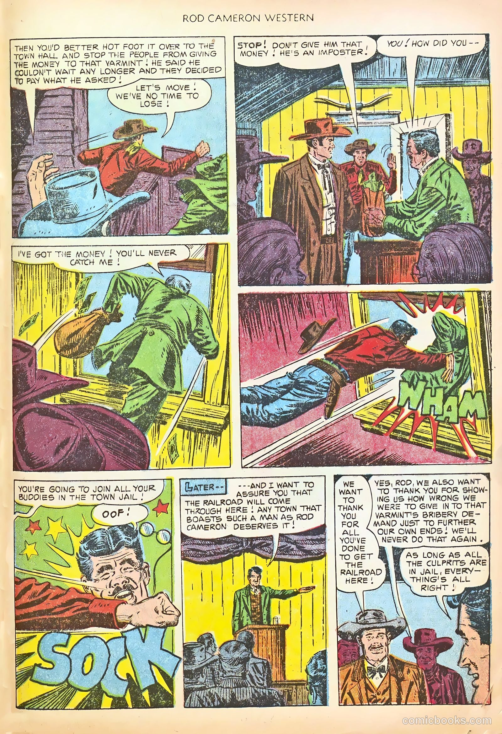 Rod Cameron Western #19 (1953) — page 33 of 36
