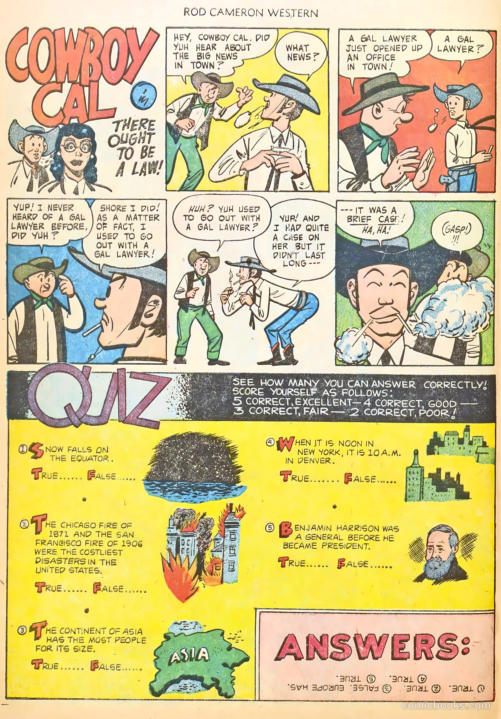 Rod Cameron Western #20 (1953) — page 30 of 36