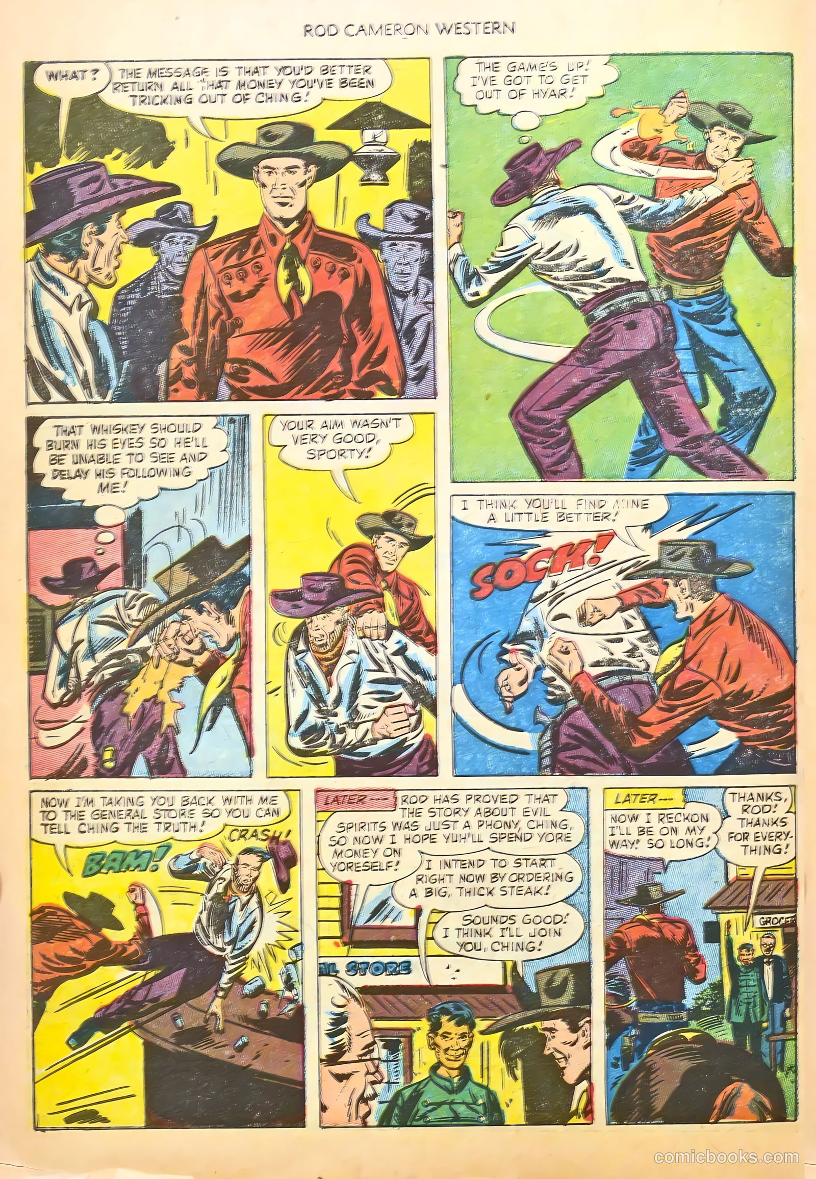 Rod Cameron Western #20 (1953) — page 34 of 36
