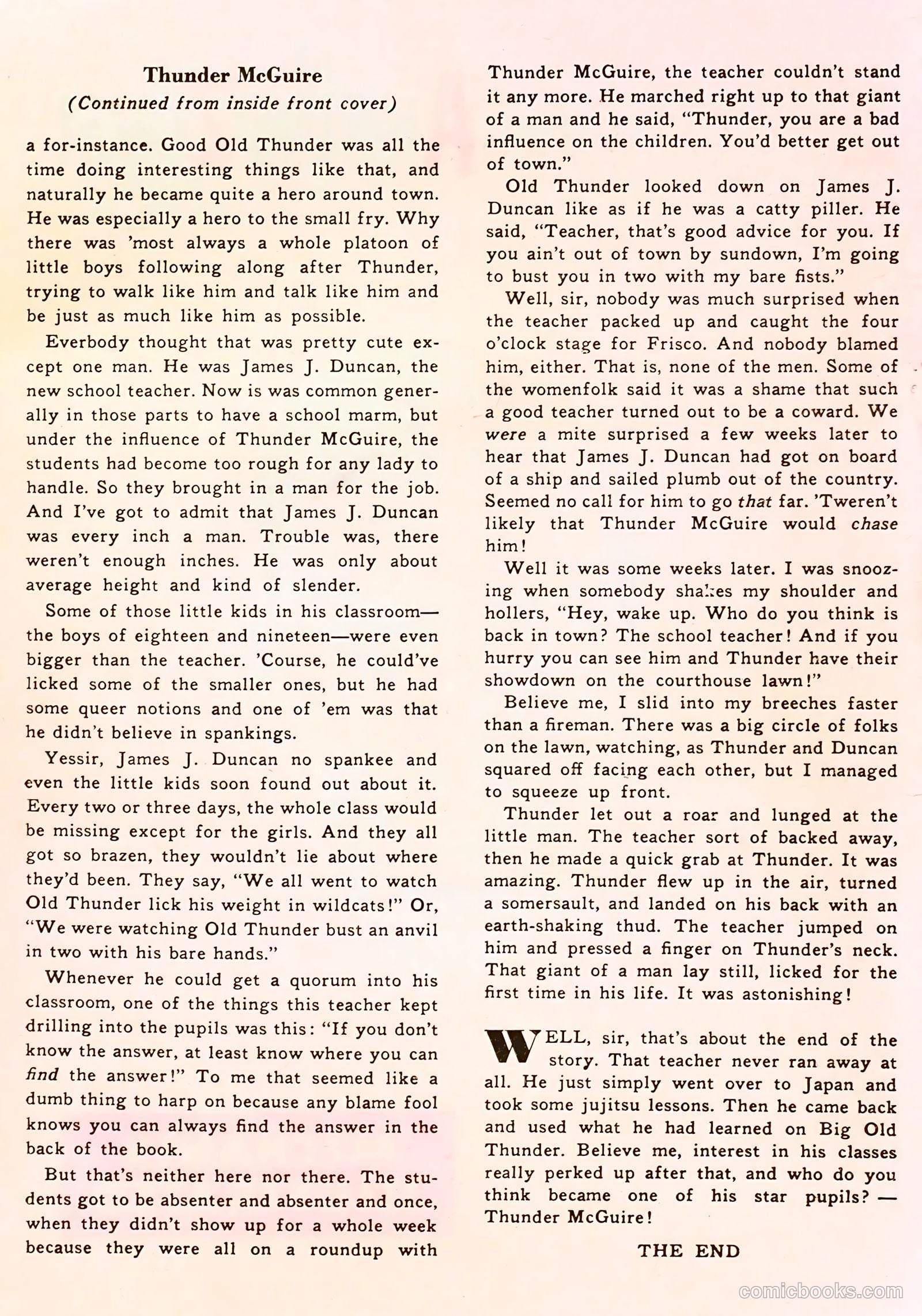 Rod Cameron Western #20 (1953) — page 35 of 36