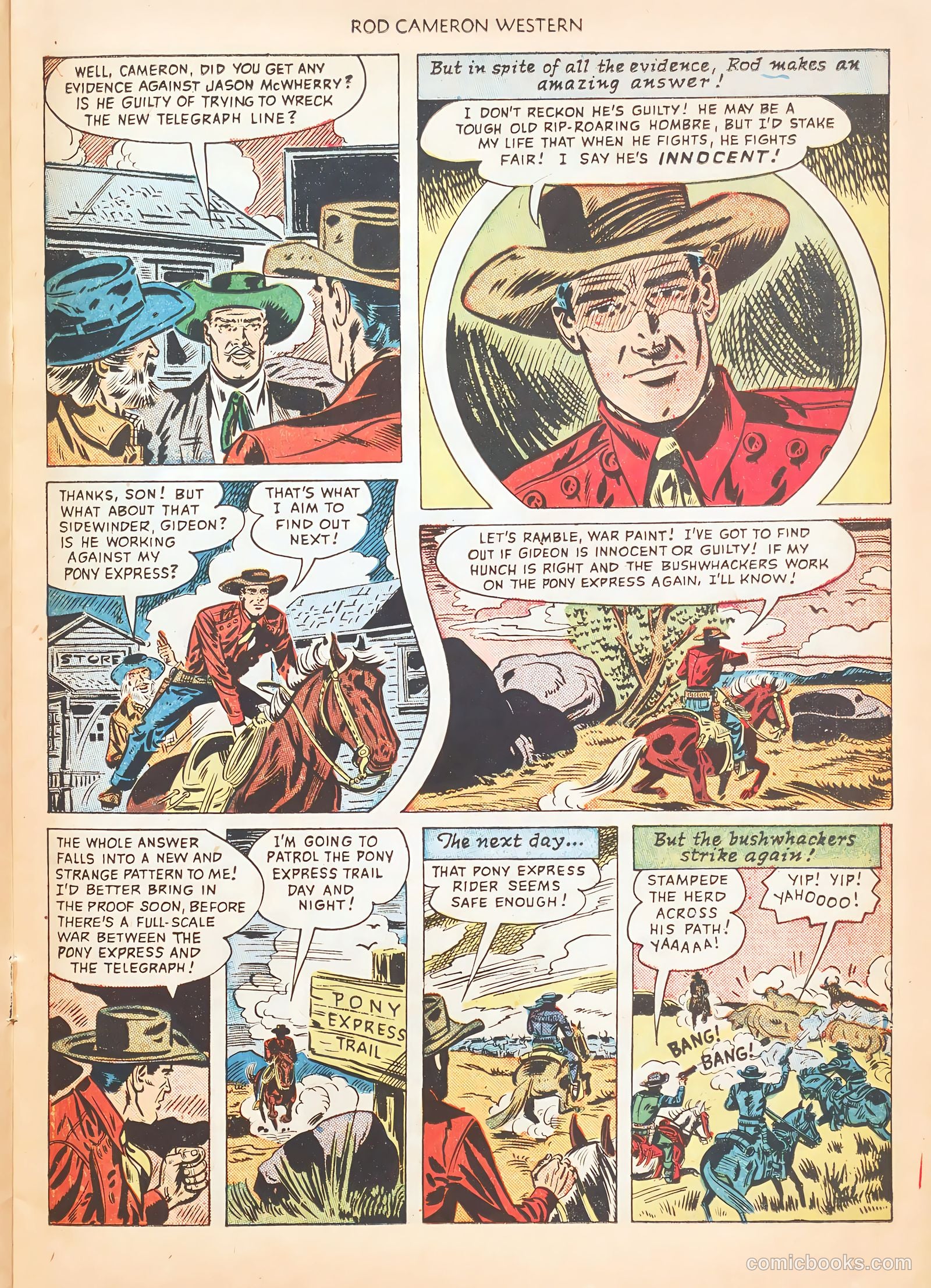 Rod Cameron Western #5 (1950) — page 15 of 36
