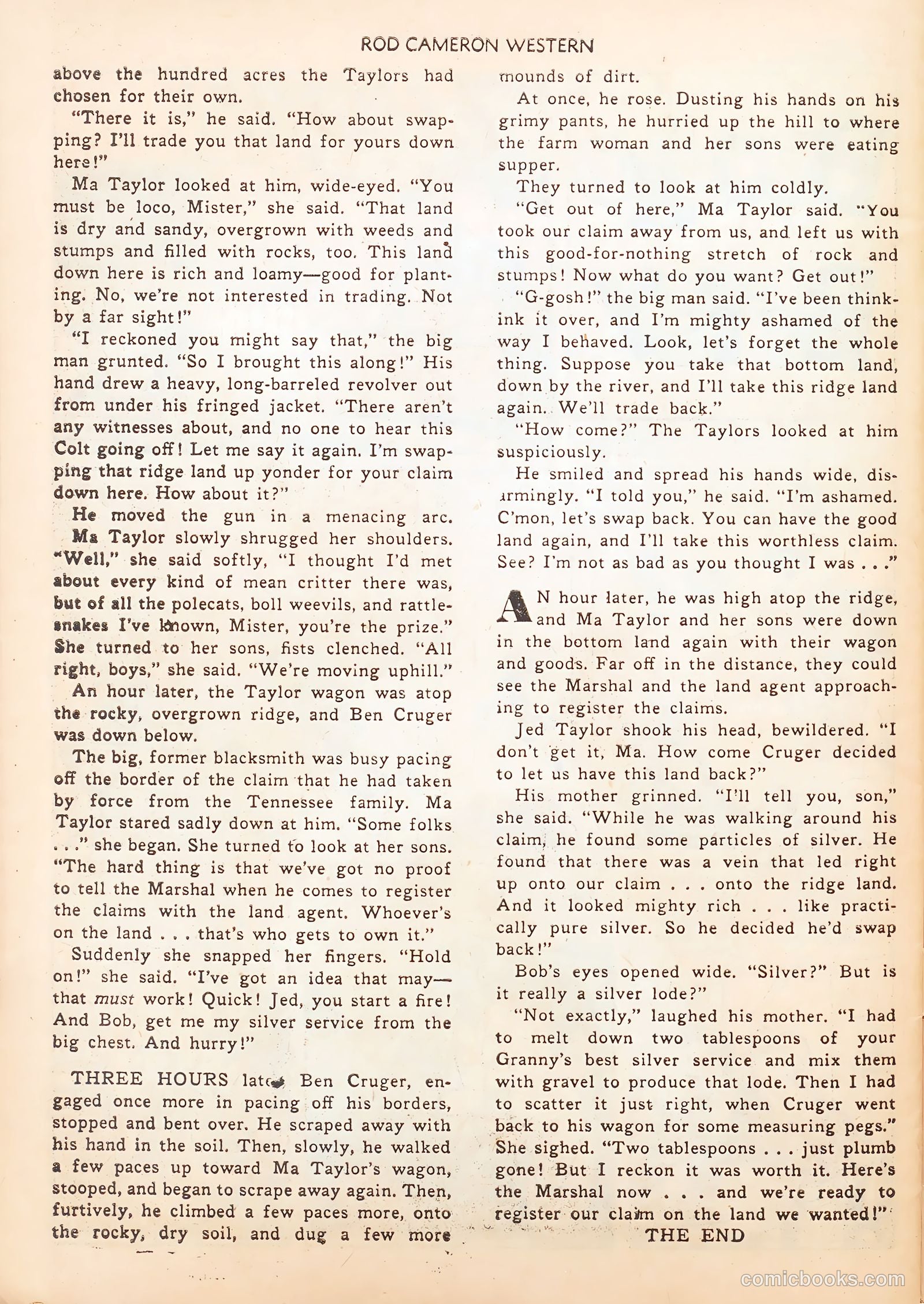 Rod Cameron Western #5 (1950) — page 30 of 36