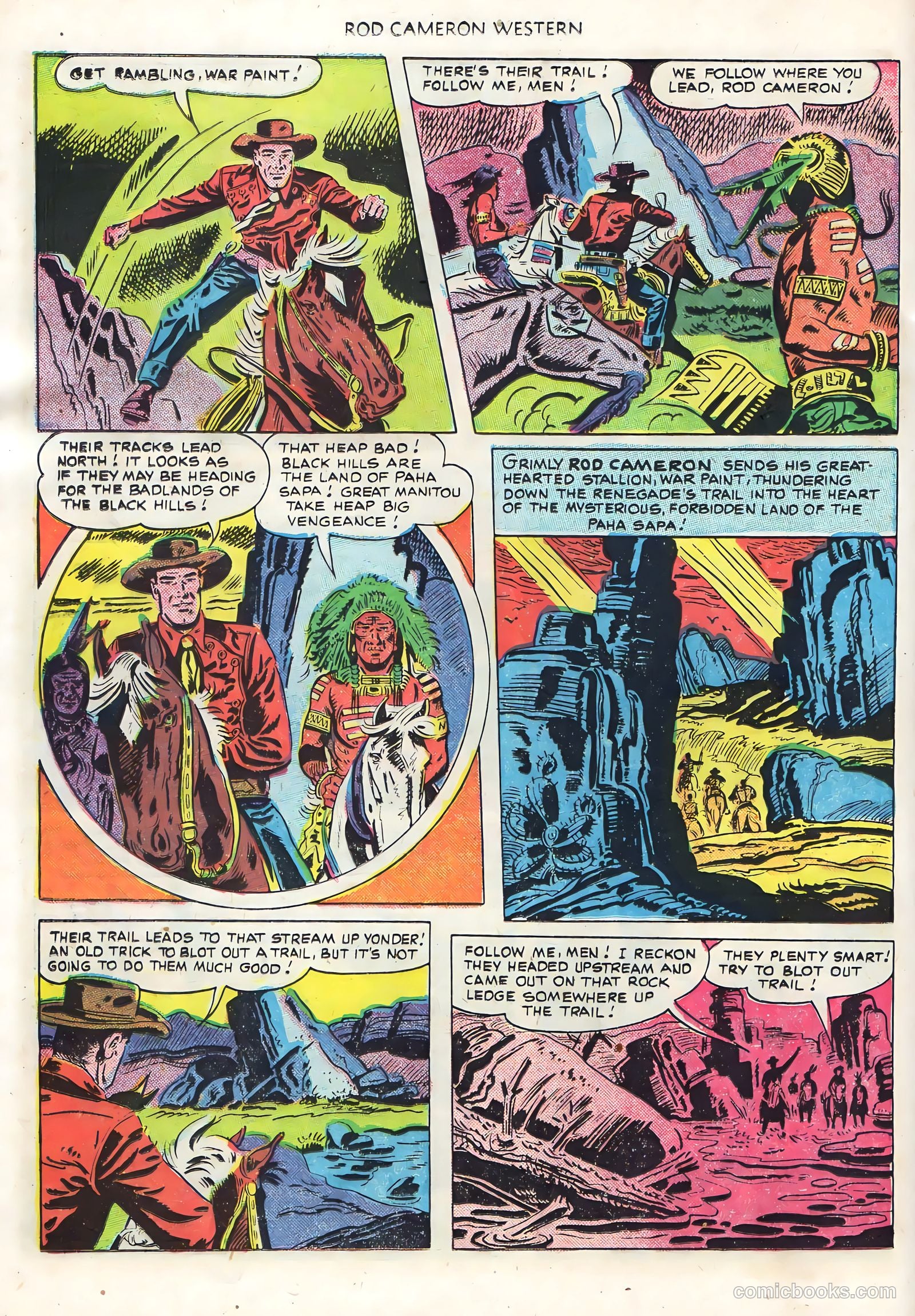 Rod Cameron Western #6 (1950) — page 24 of 36