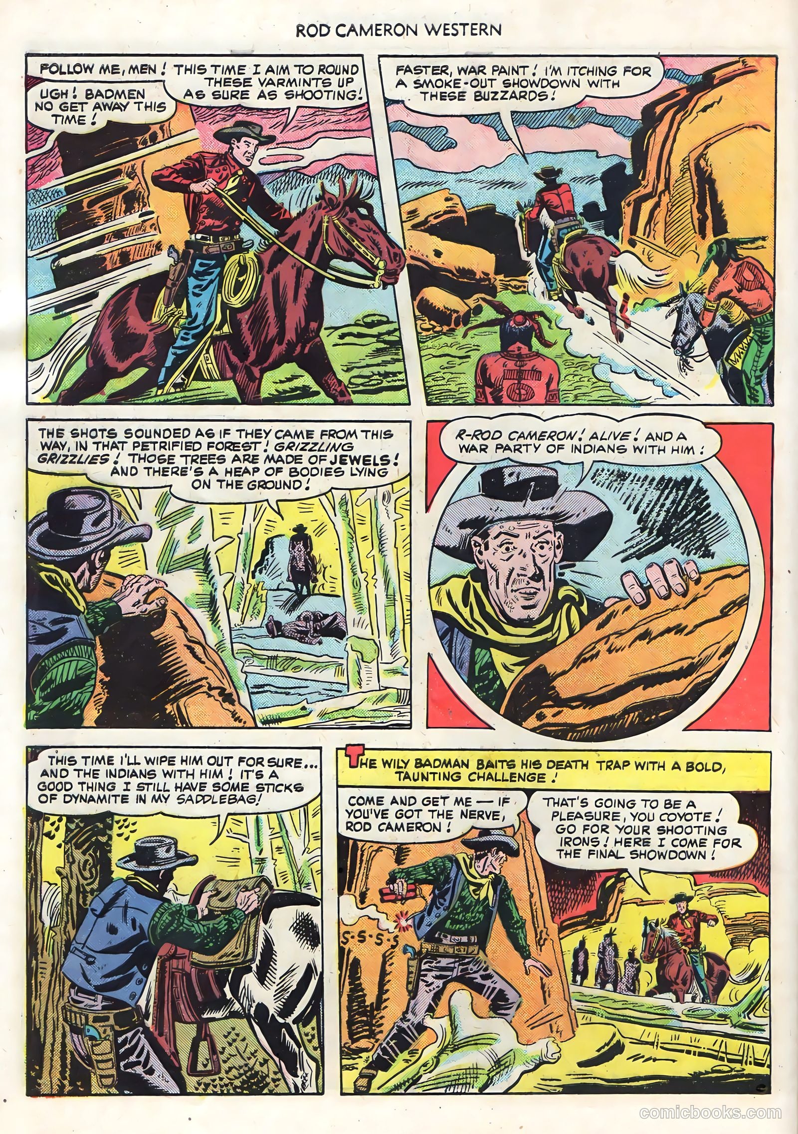 Rod Cameron Western #6 (1950) — page 28 of 36