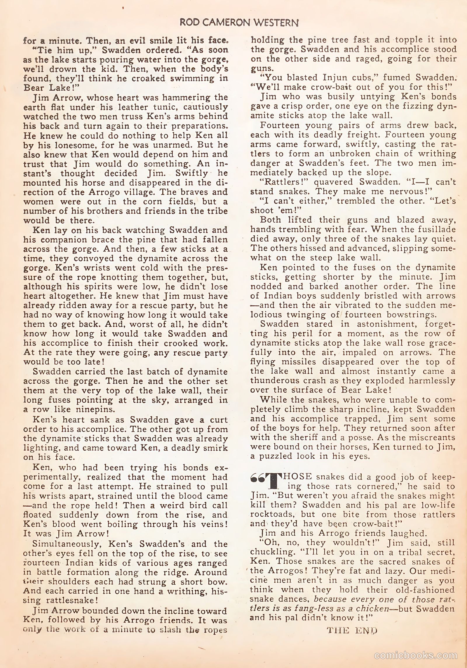 Rod Cameron Western #7 (1951) — page 22 of 36