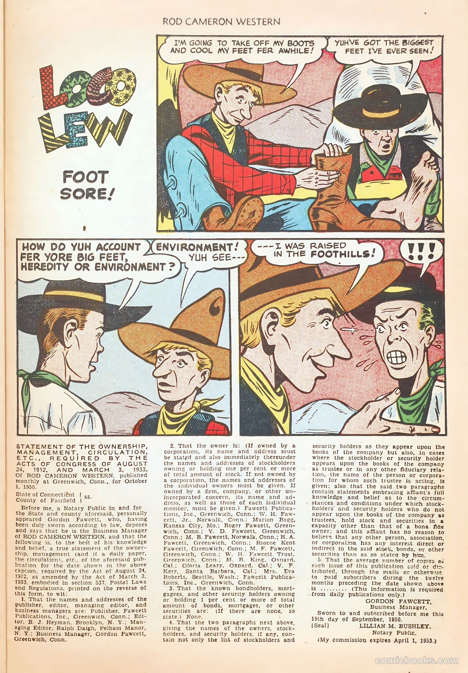 Rod Cameron Western #7 (1951) — page 23 of 36