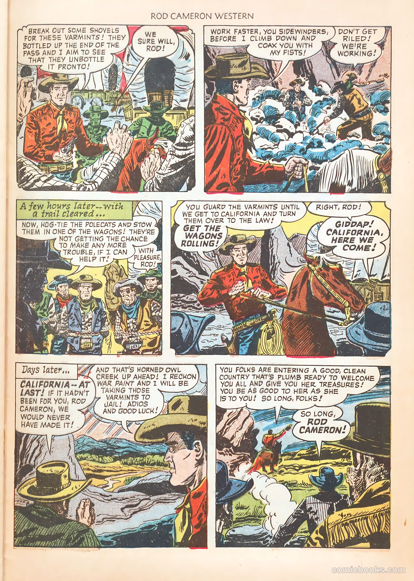 Rod Cameron Western #7 (1951) — page 29 of 36