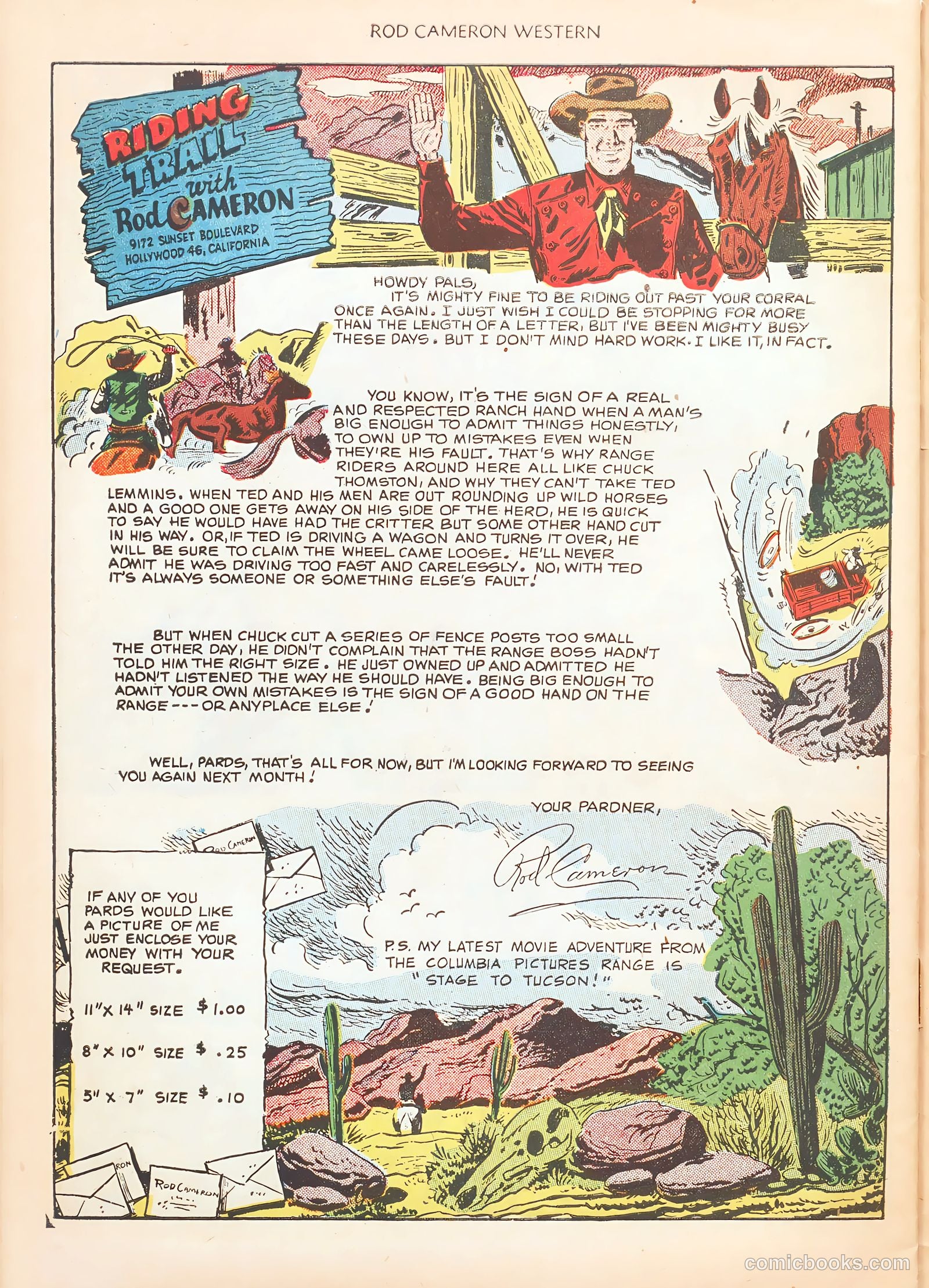 Rod Cameron Western #7 (1951) — page 30 of 36