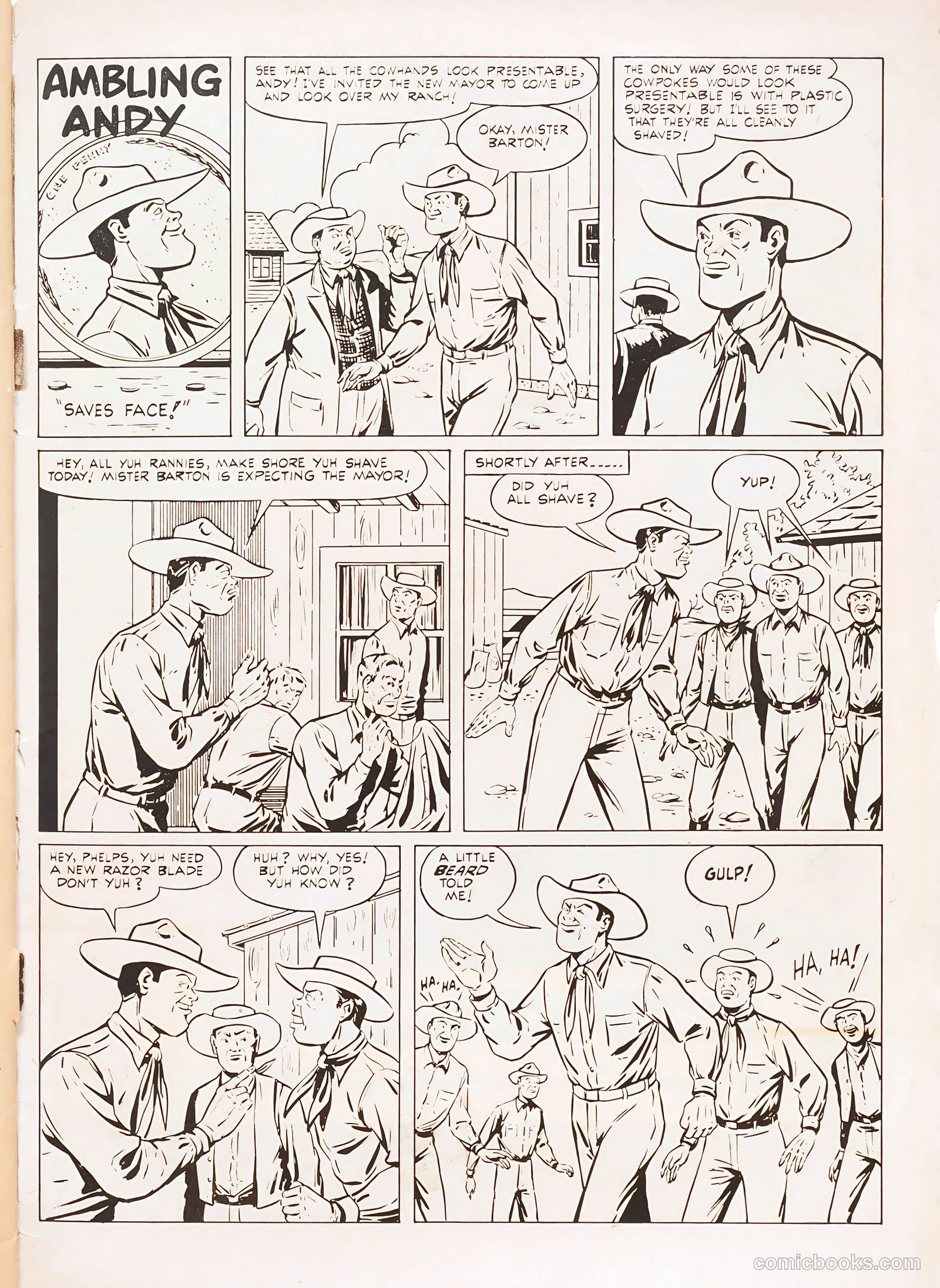 Rod Cameron Western #7 (1951) — page 35 of 36