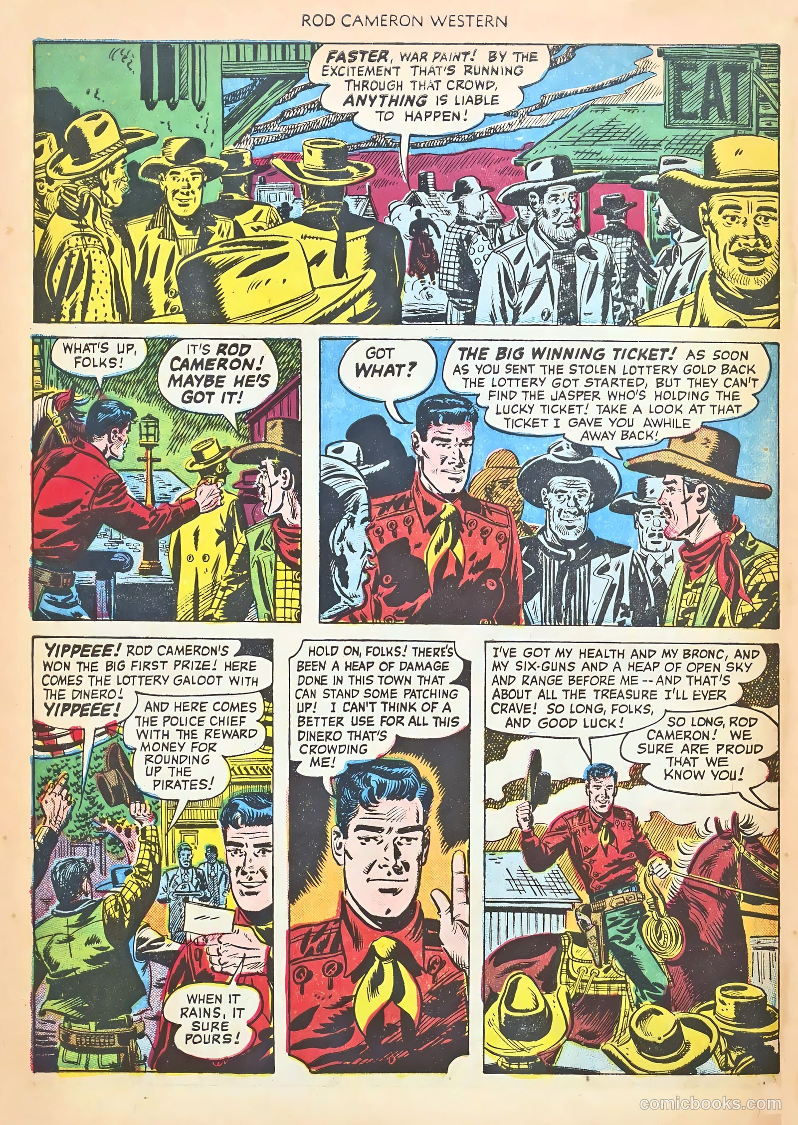 Rod Cameron Western #8 (1951) — page 28 of 36