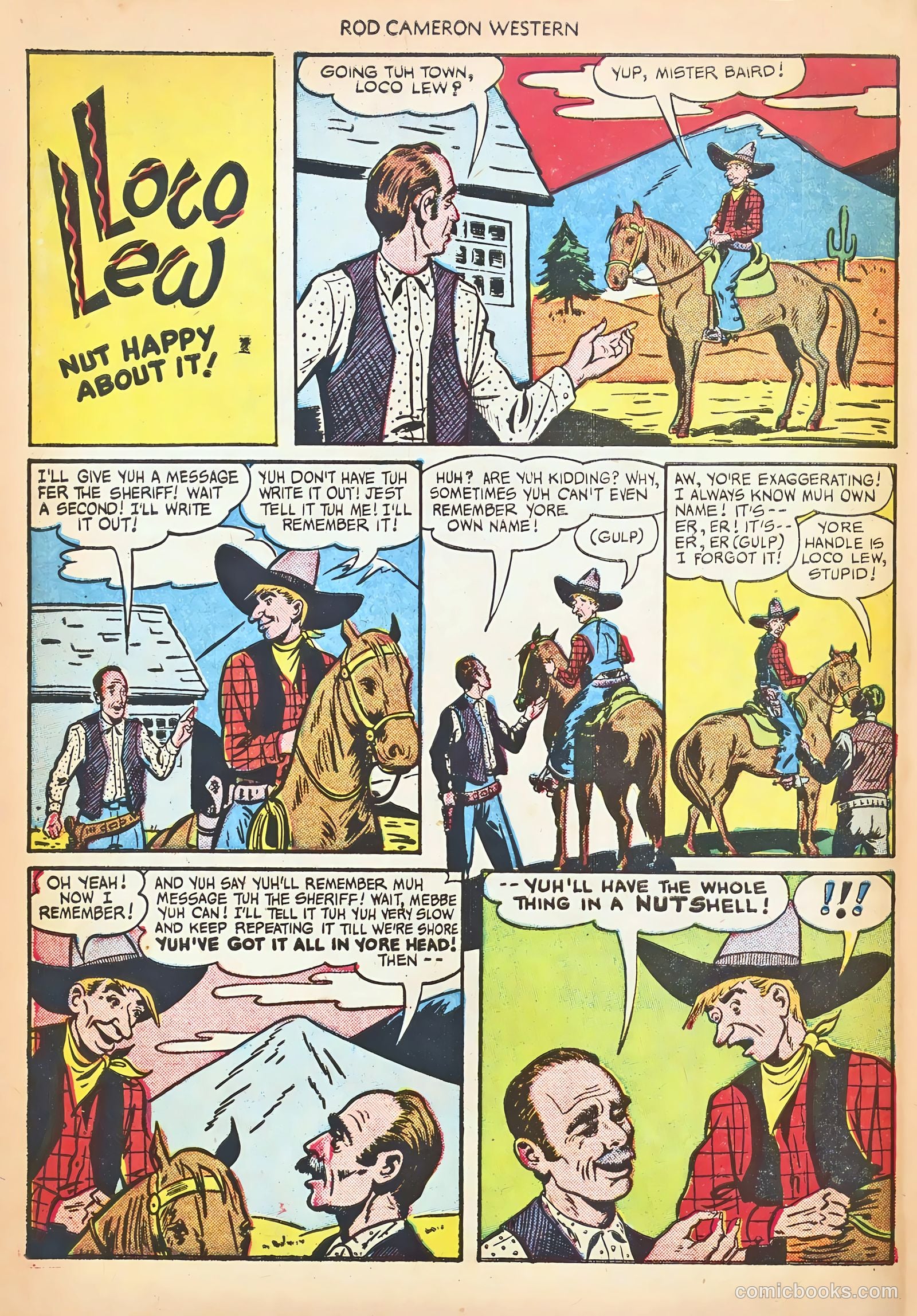 Rod Cameron Western #8 (1951) — page 30 of 36