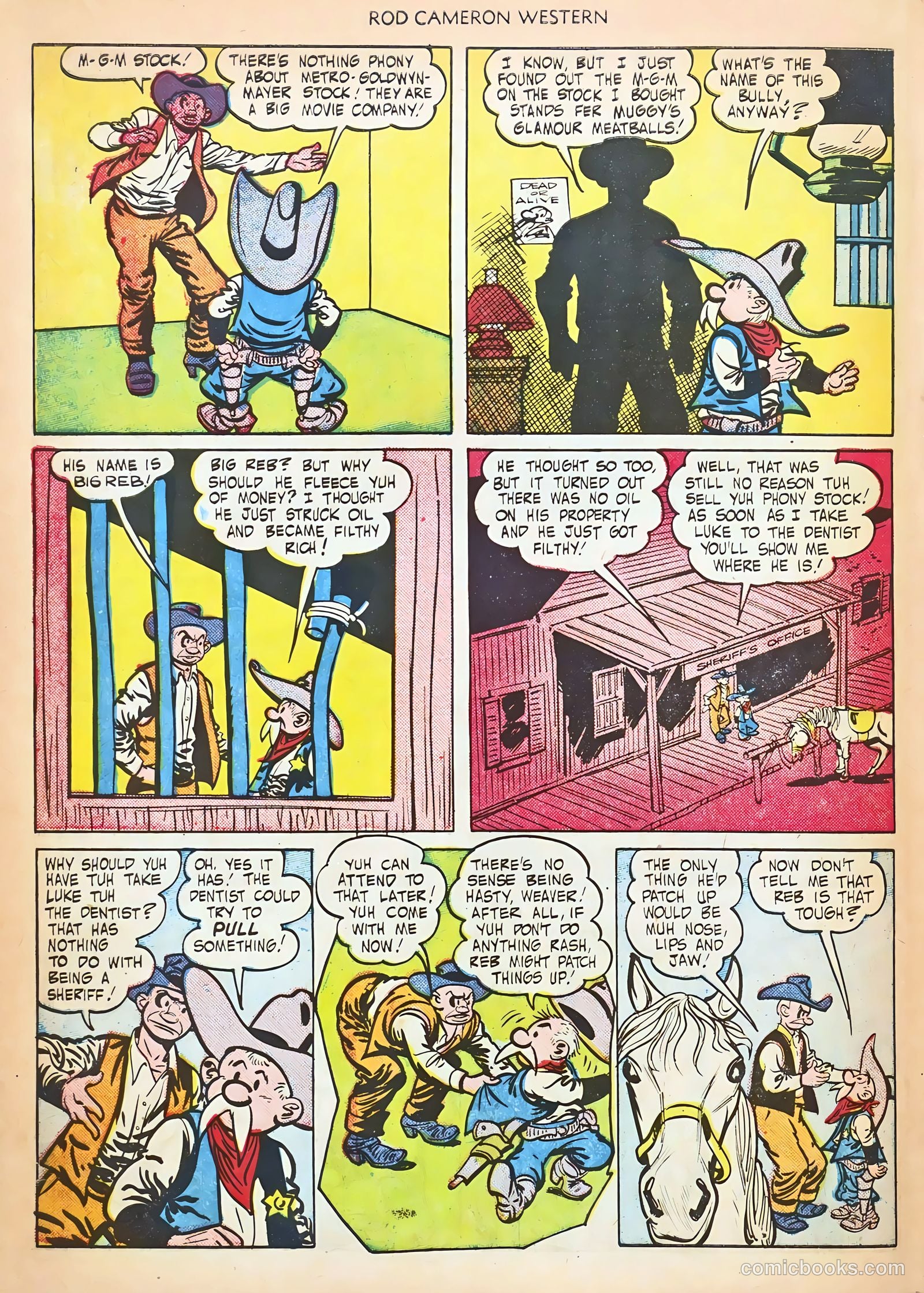 Rod Cameron Western #8 (1951) — page 32 of 36