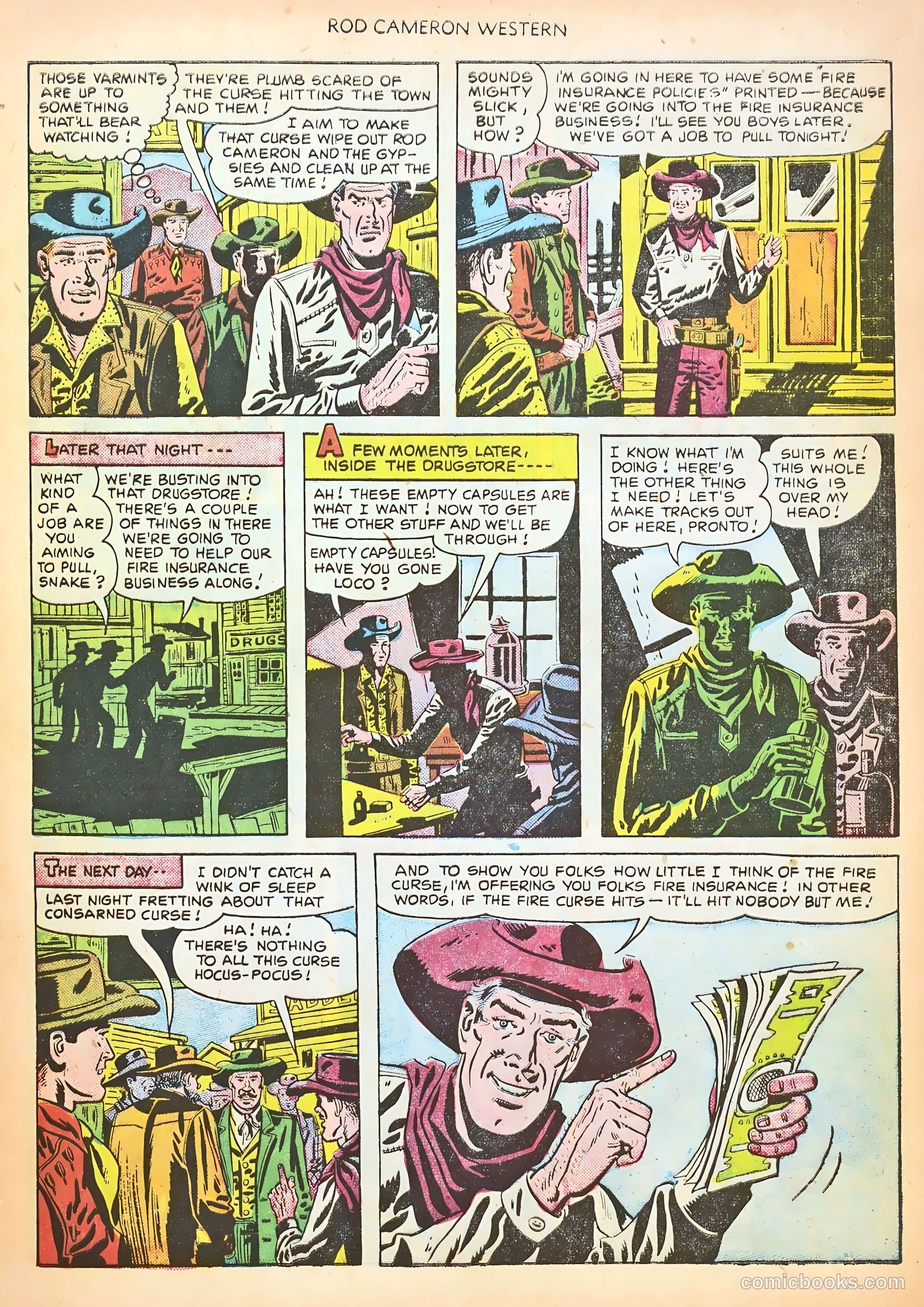 Rod Cameron Western #9 (1951) — page 9 of 36