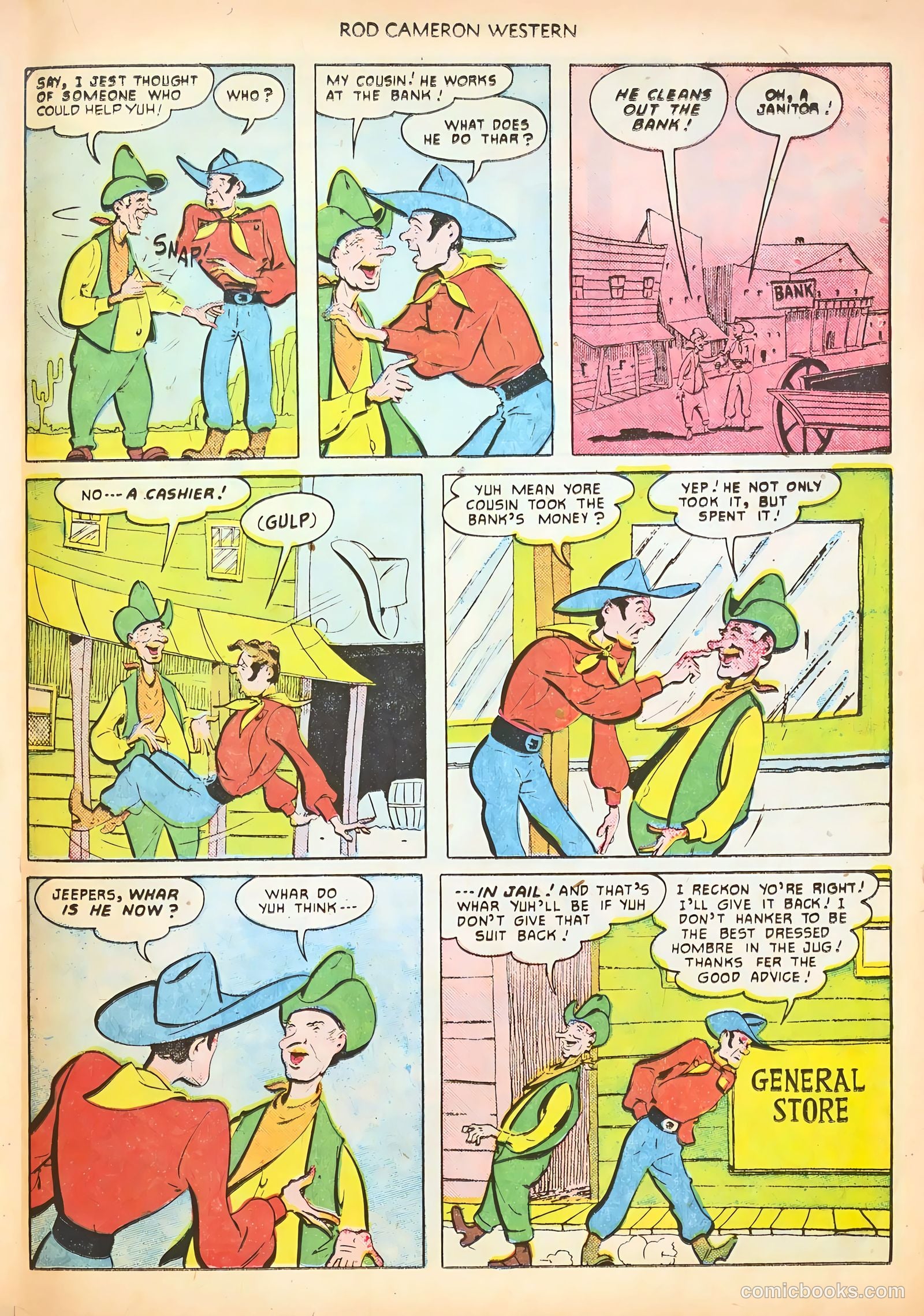 Rod Cameron Western #9 (1951) — page 21 of 36