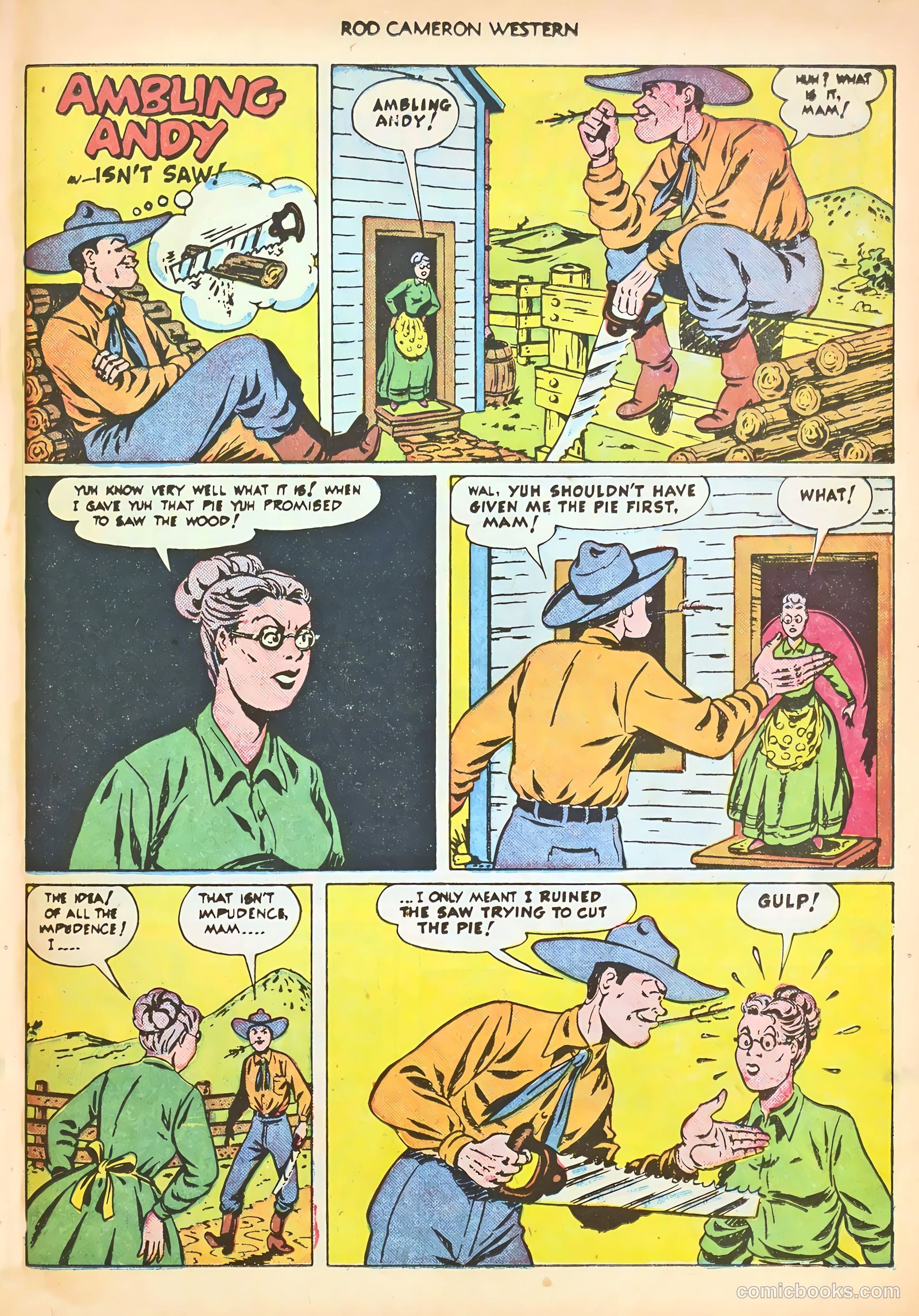Rod Cameron Western #9 (1951) — page 23 of 36