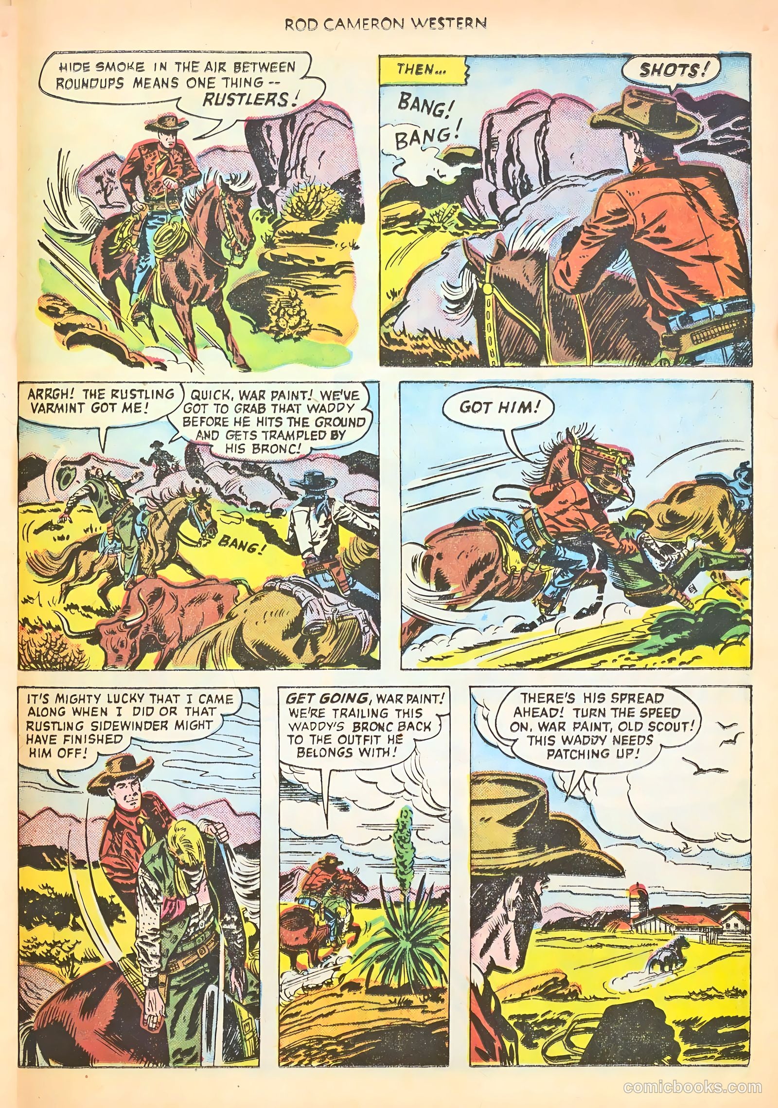 Rod Cameron Western #9 (1951) — page 25 of 36