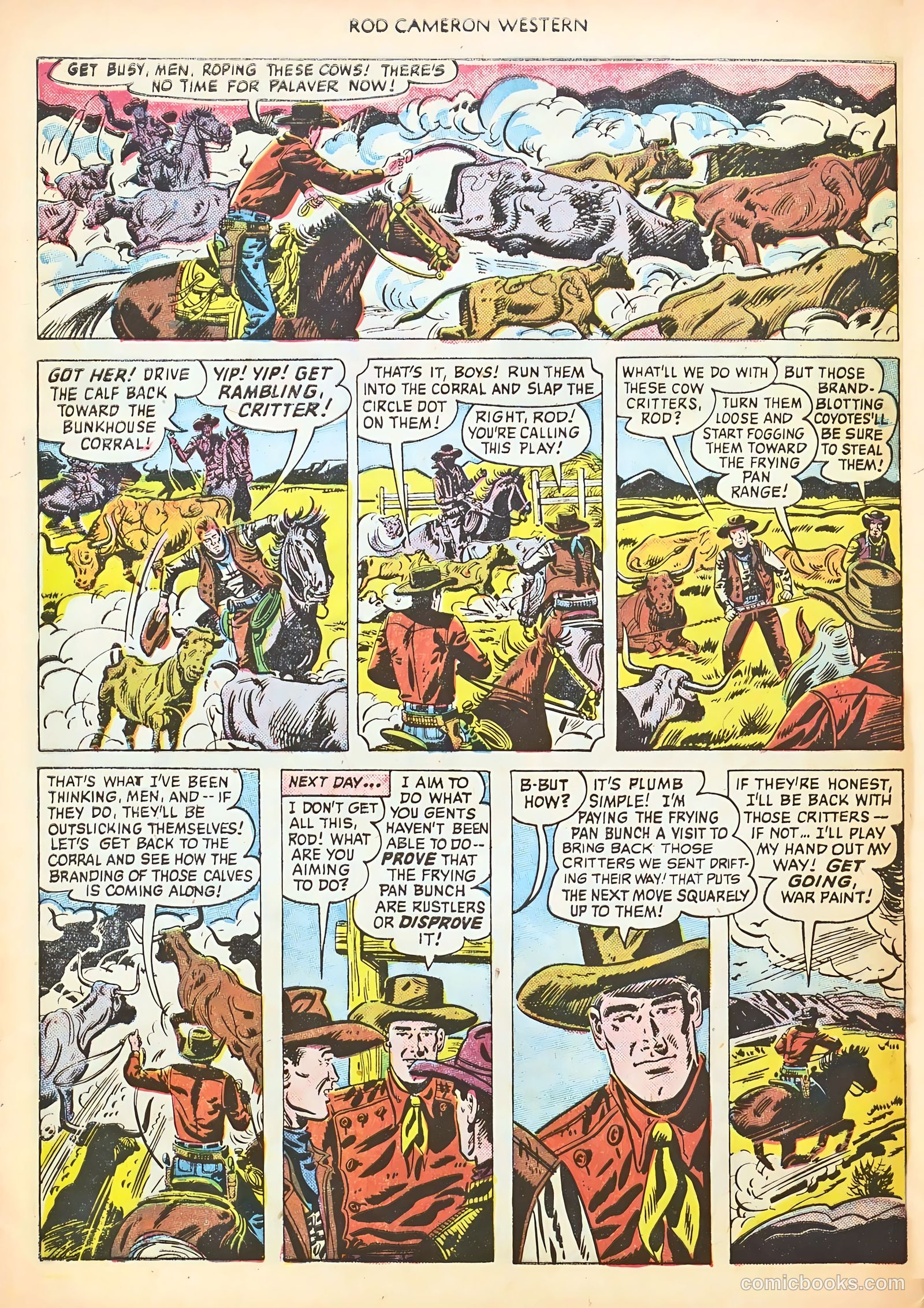 Rod Cameron Western #9 (1951) — page 28 of 36