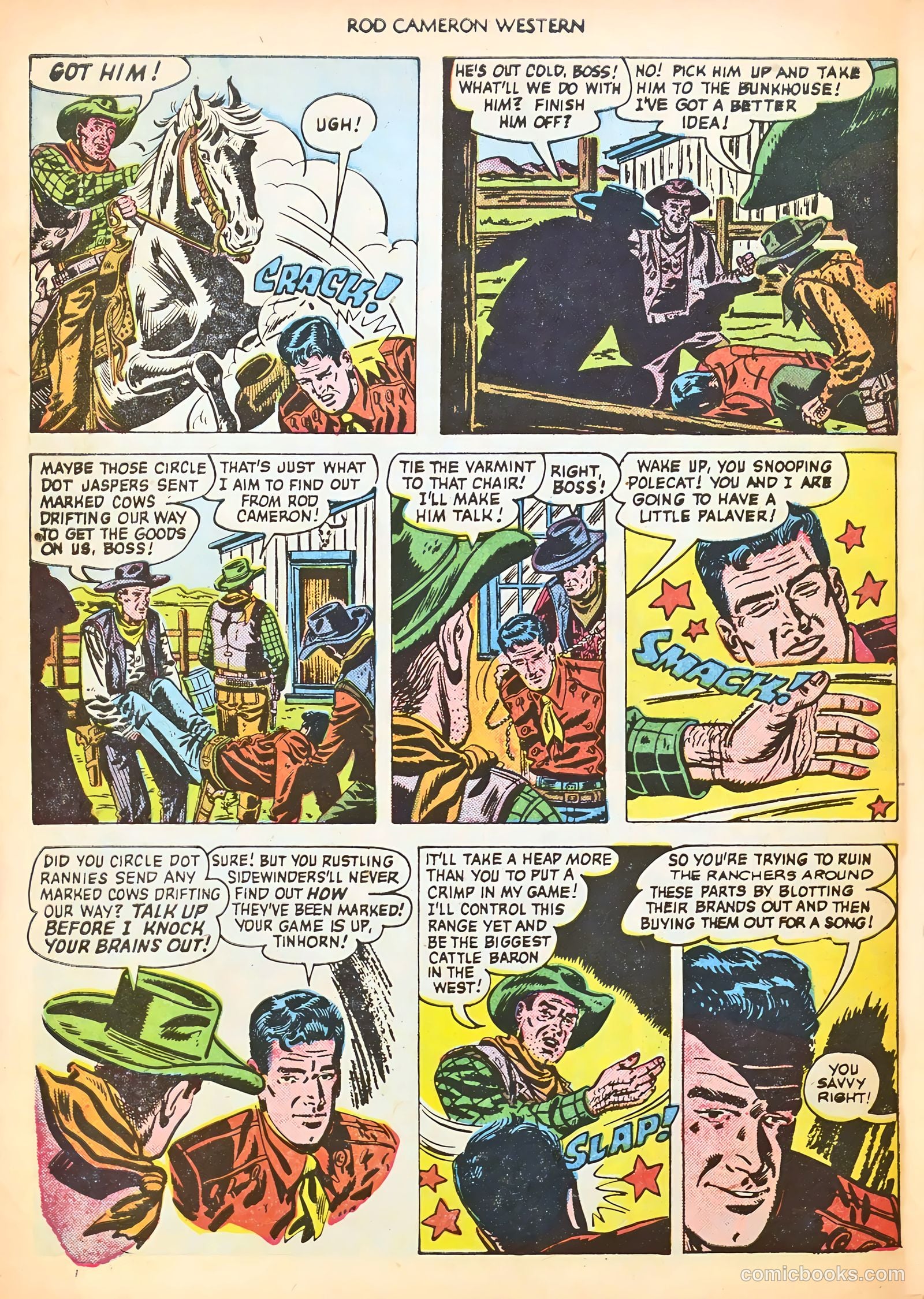 Rod Cameron Western #9 (1951) — page 30 of 36