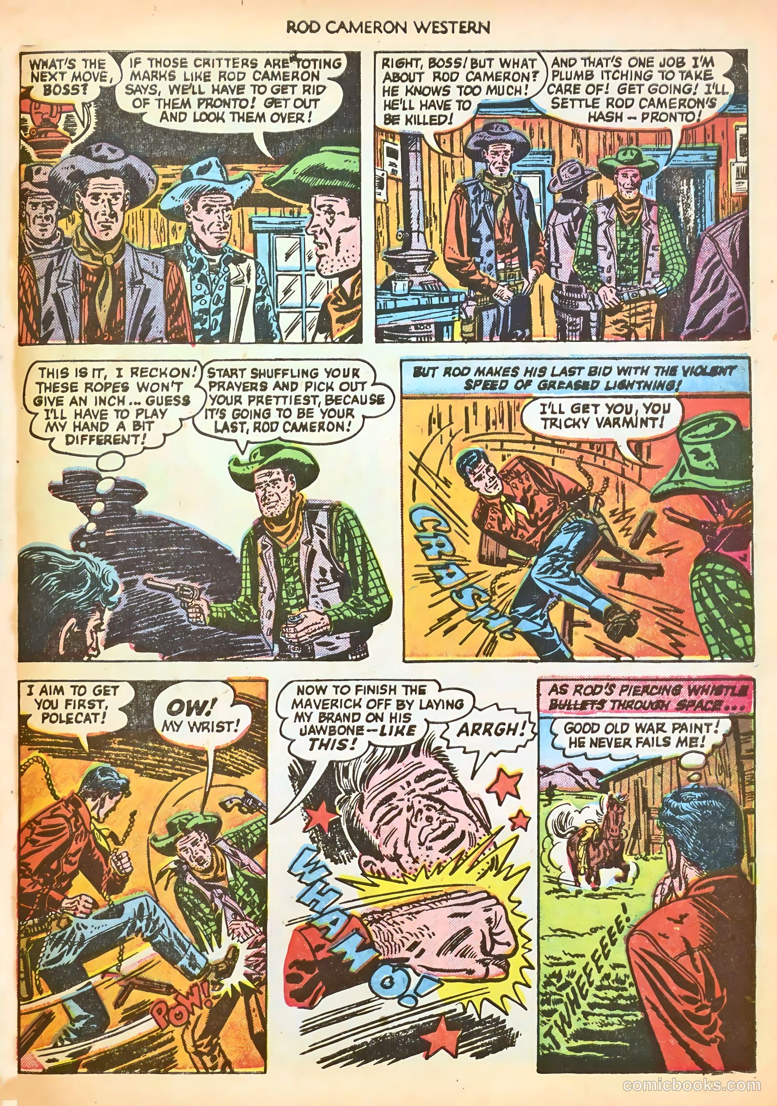 Rod Cameron Western #9 (1951) — page 31 of 36