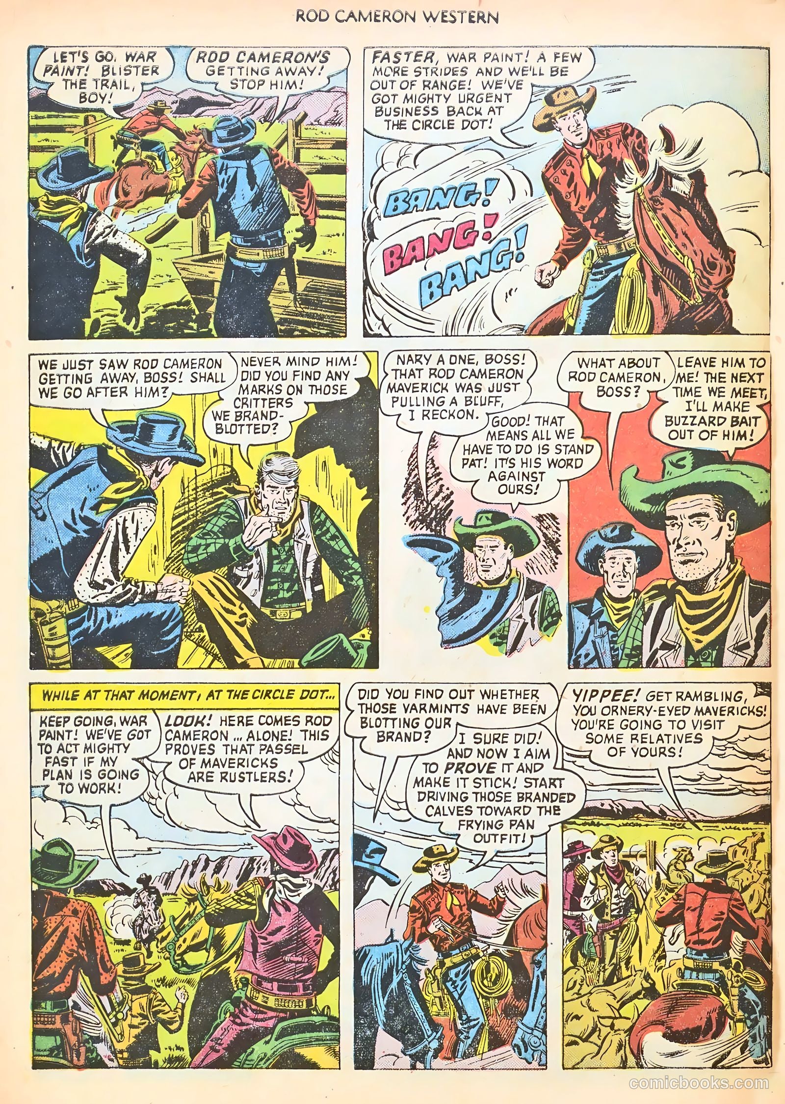 Rod Cameron Western #9 (1951) — page 32 of 36