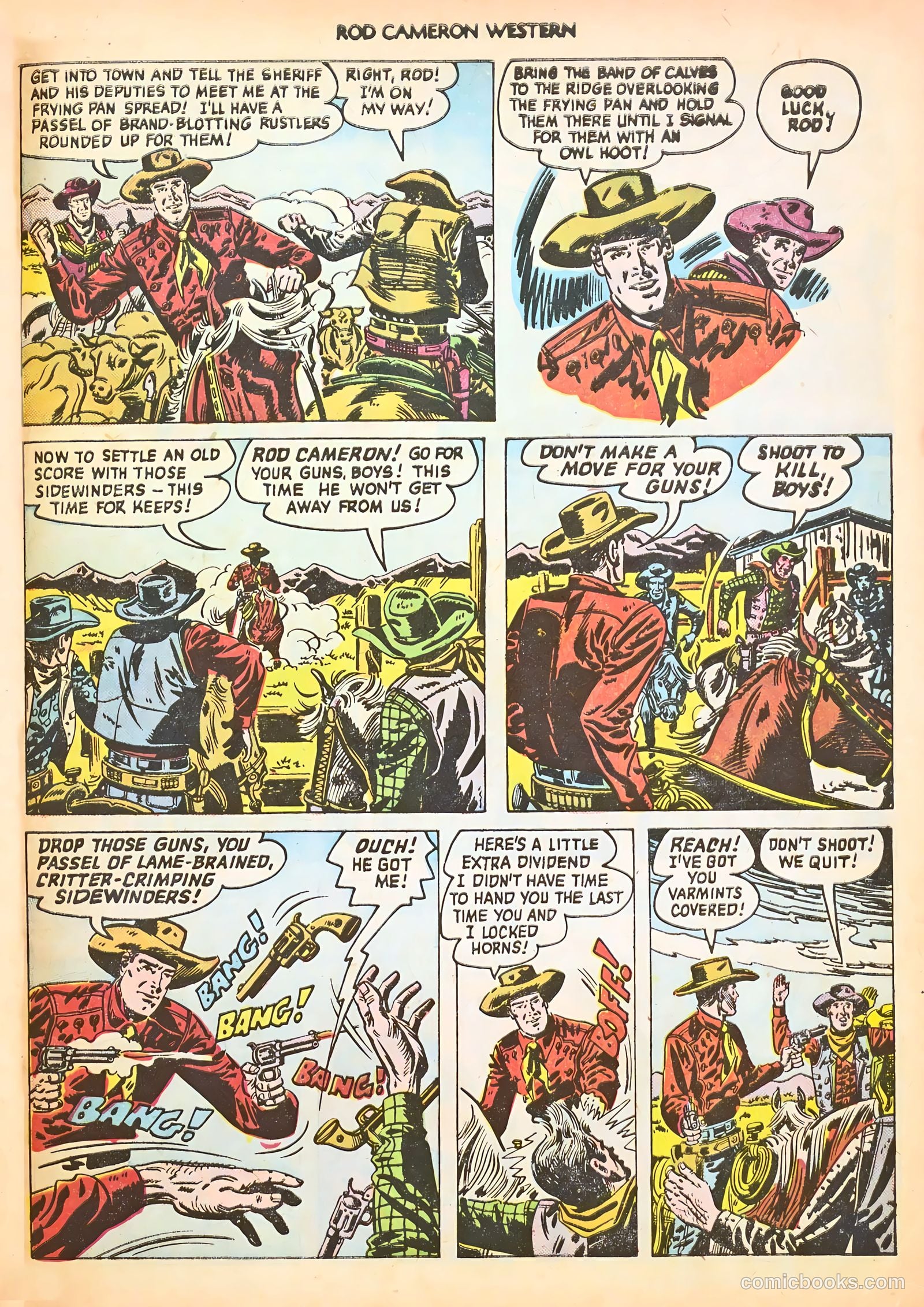 Rod Cameron Western #9 (1951) — page 33 of 36