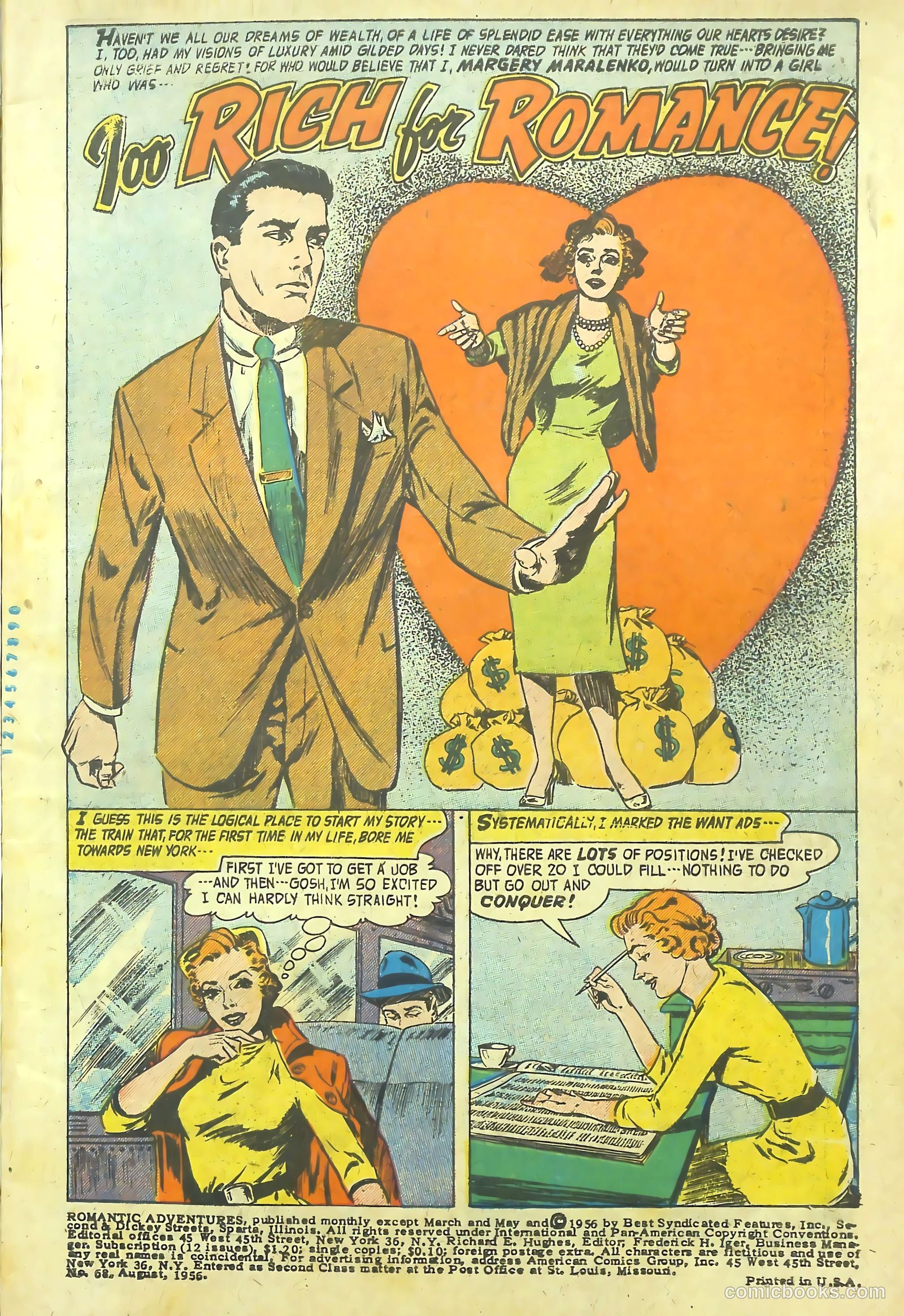 Romantic Adventure Library #68 (1962) — page 3 of 36