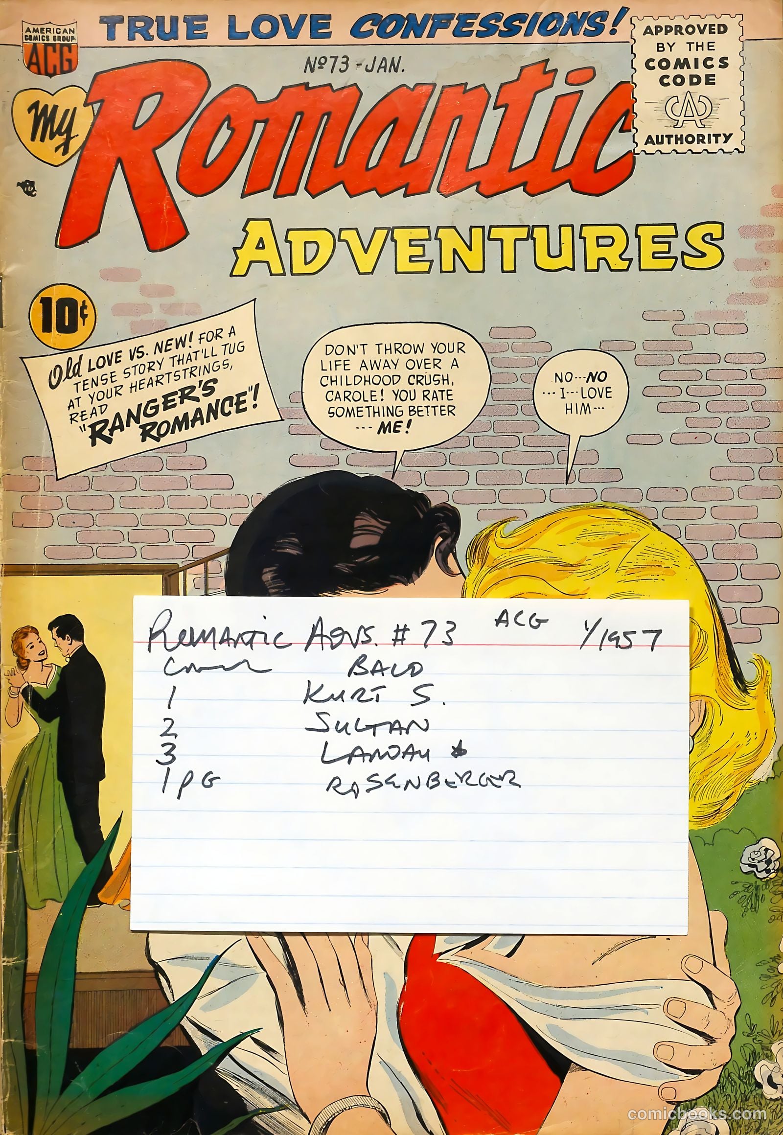 Romantic Adventure Library #73 (1963) — page 37 of 37