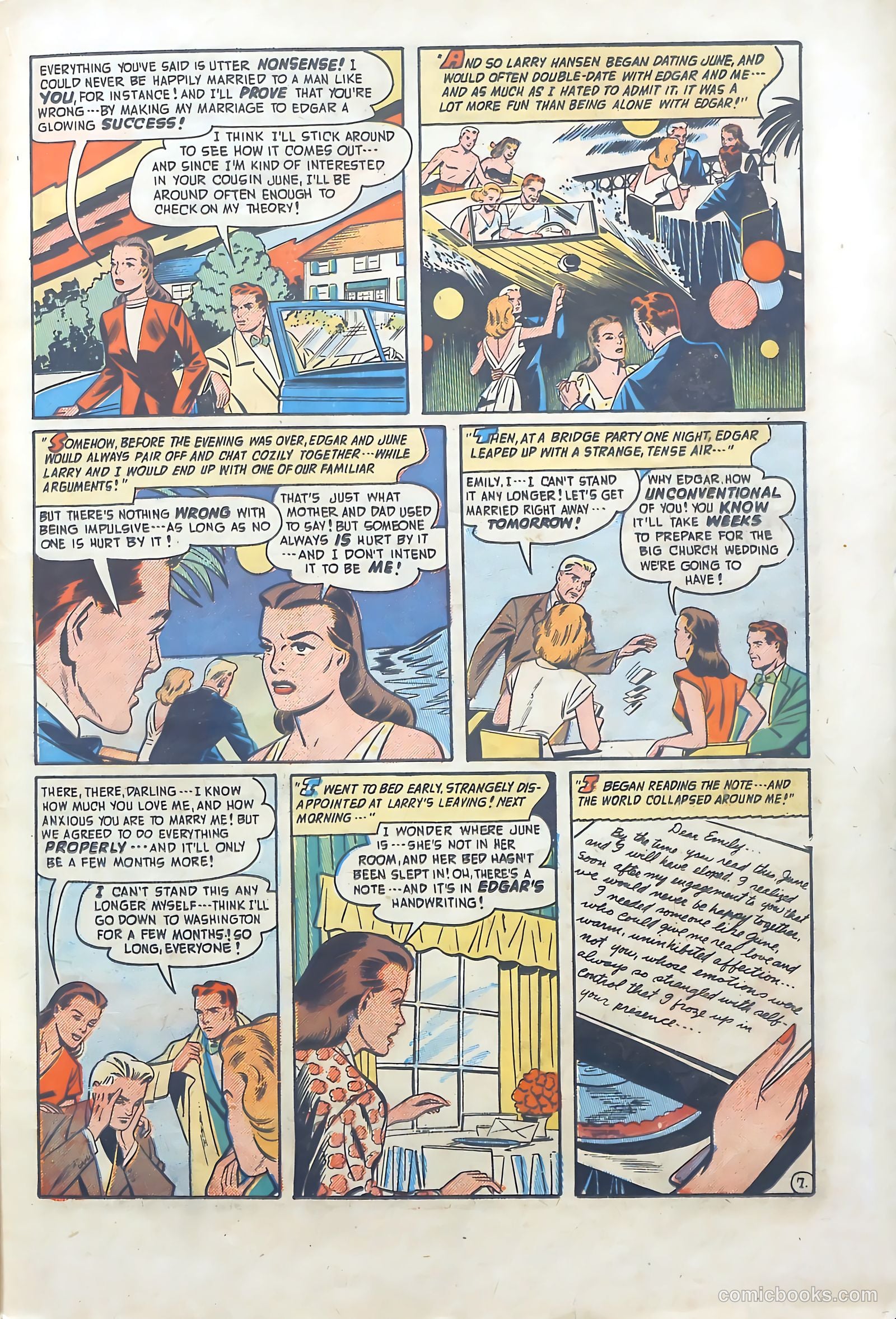Romantic Adventures #15 (1951) — page 31 of 52