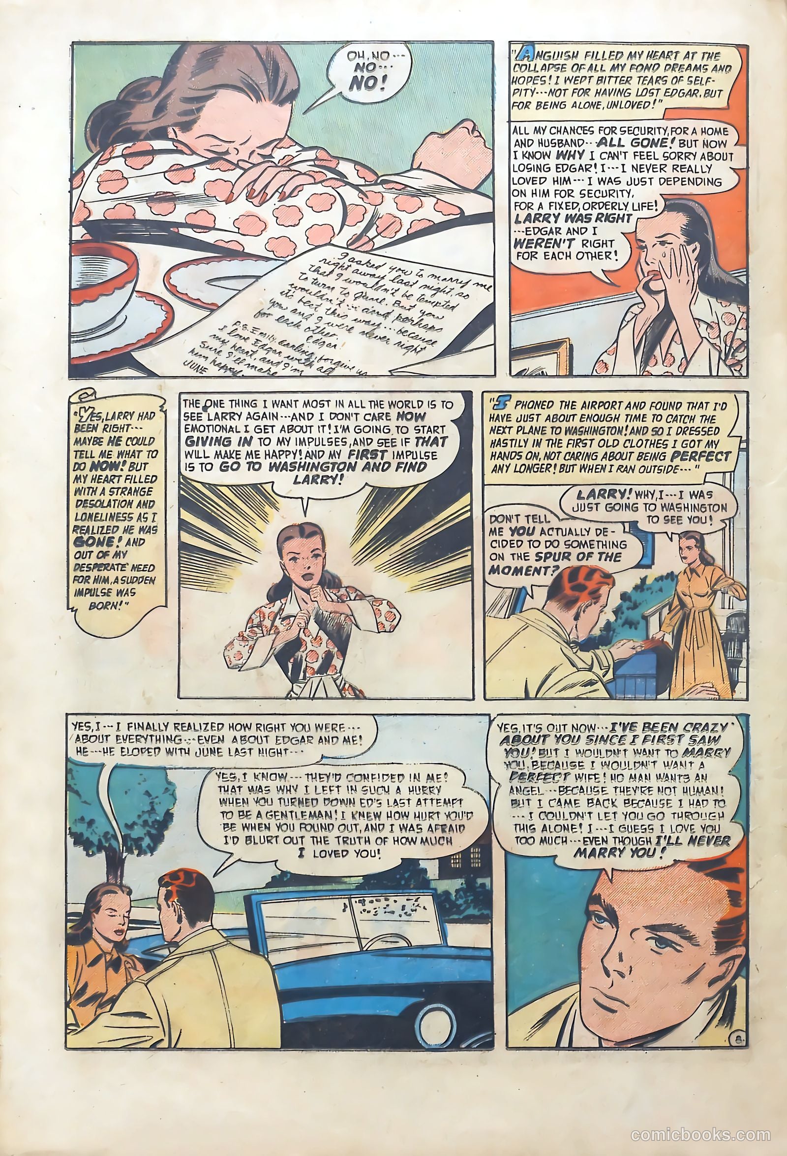 Romantic Adventures #15 (1951) — page 32 of 52