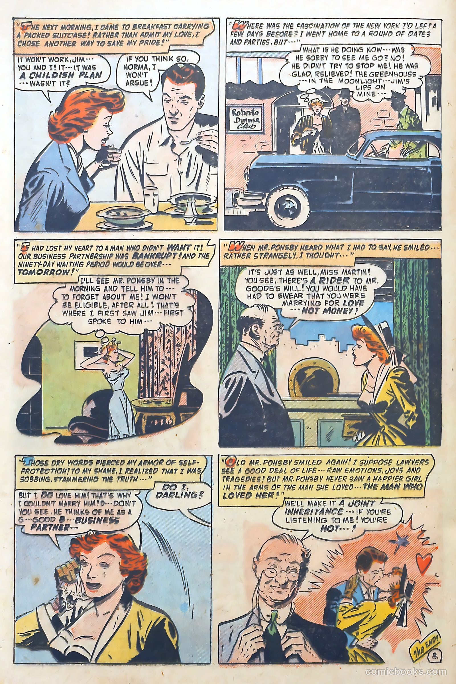 Romantic Adventures #17 (1951) — page 34 of 53