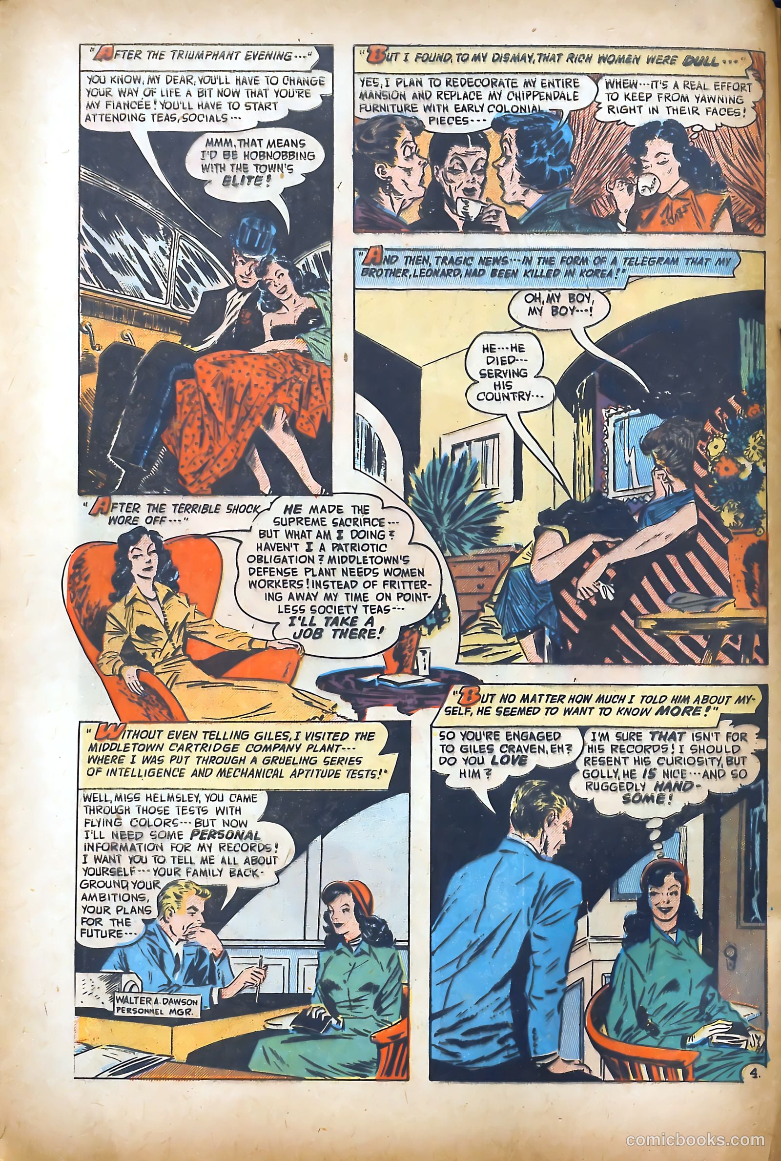 Romantic Adventures #19 (1952) — page 6 of 52