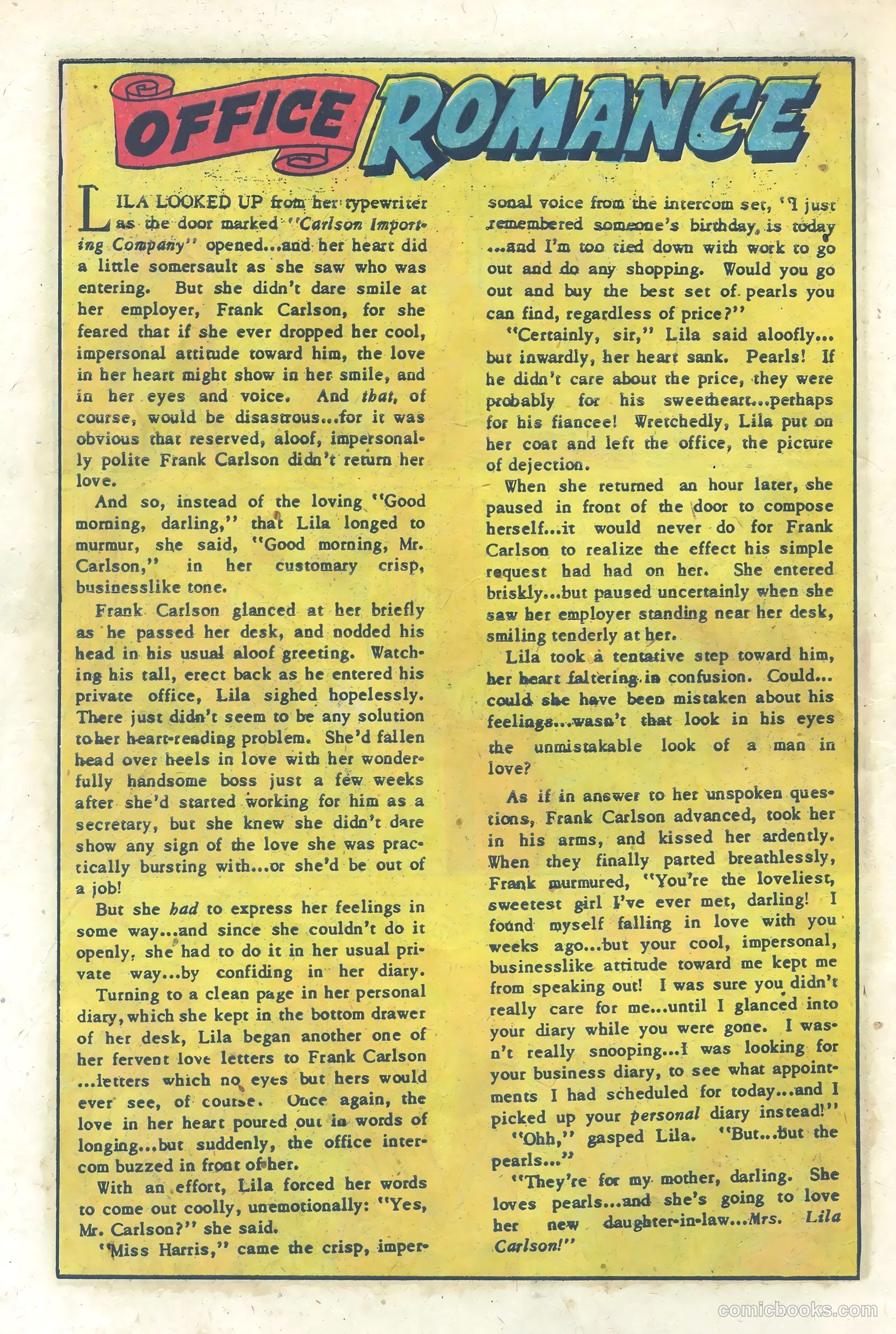 Romantic Adventures #21 (1952) — page 14 of 52
