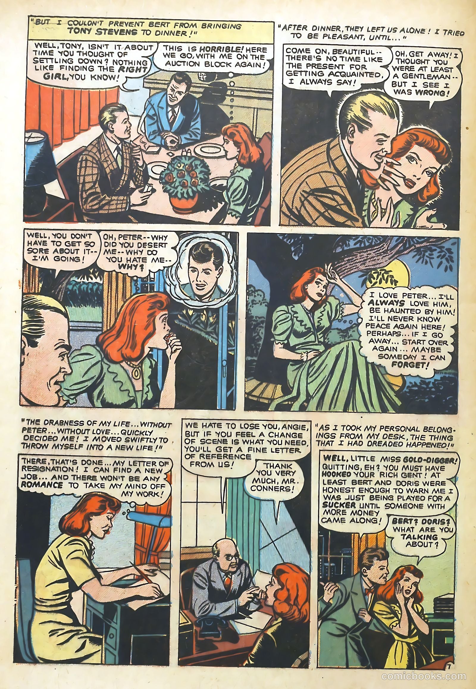 Romantic Adventures #24 (1952) — page 32 of 36