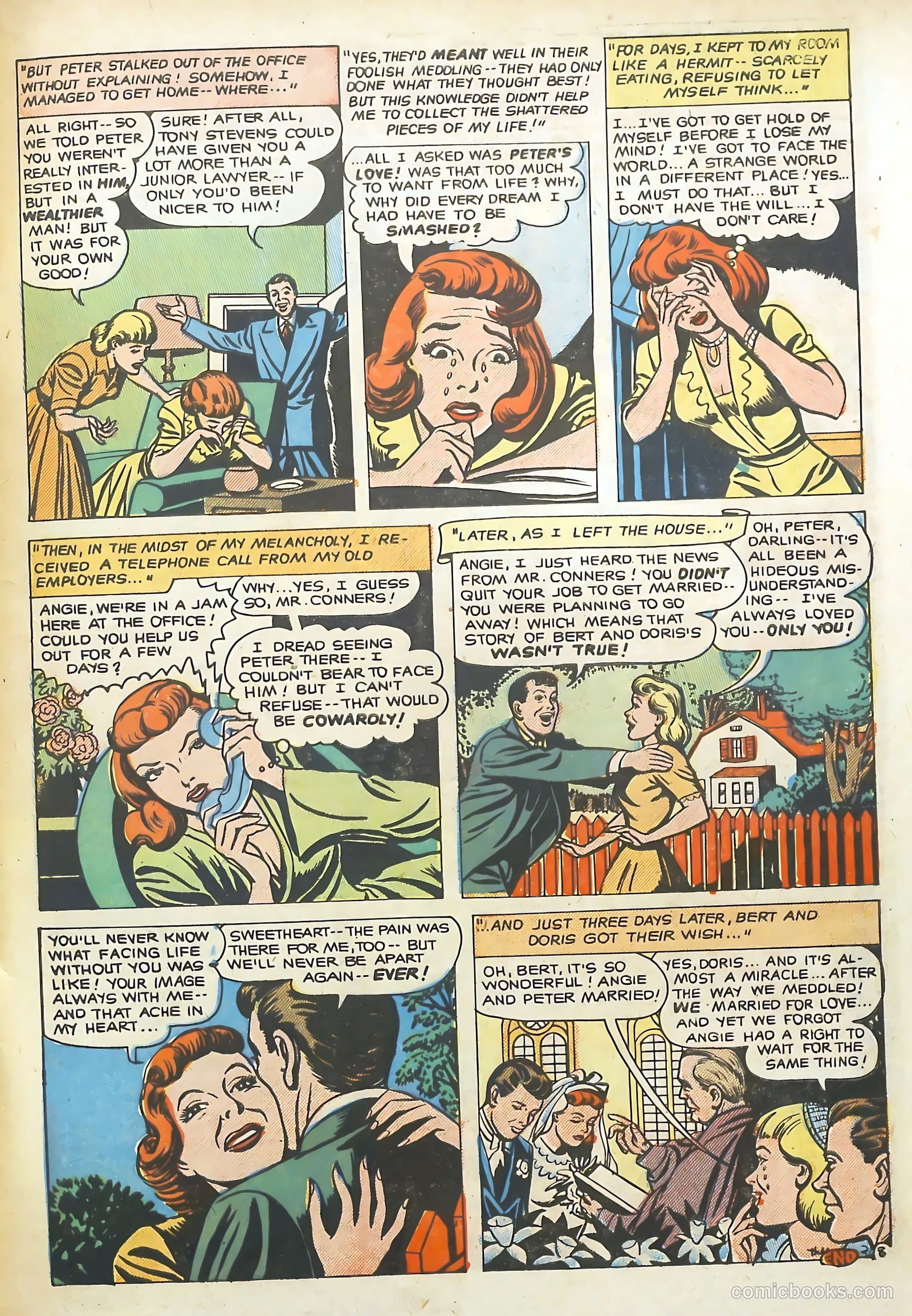 Romantic Adventures #24 (1952) — page 33 of 36