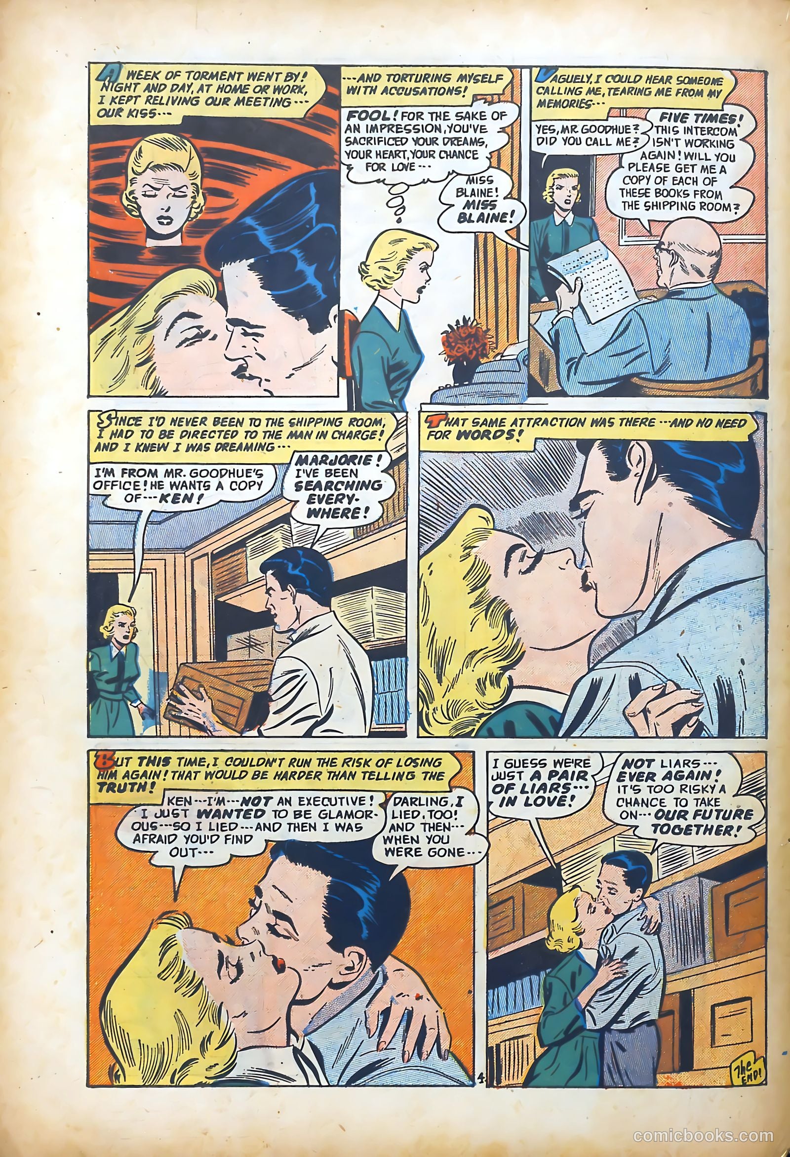 Romantic Adventures #27 (1952) — page 34 of 36