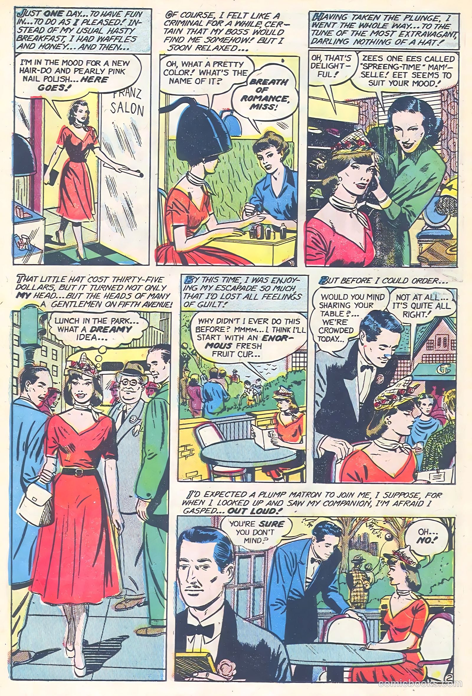 Romantic Adventures #39 (1953) — page 22 of 36