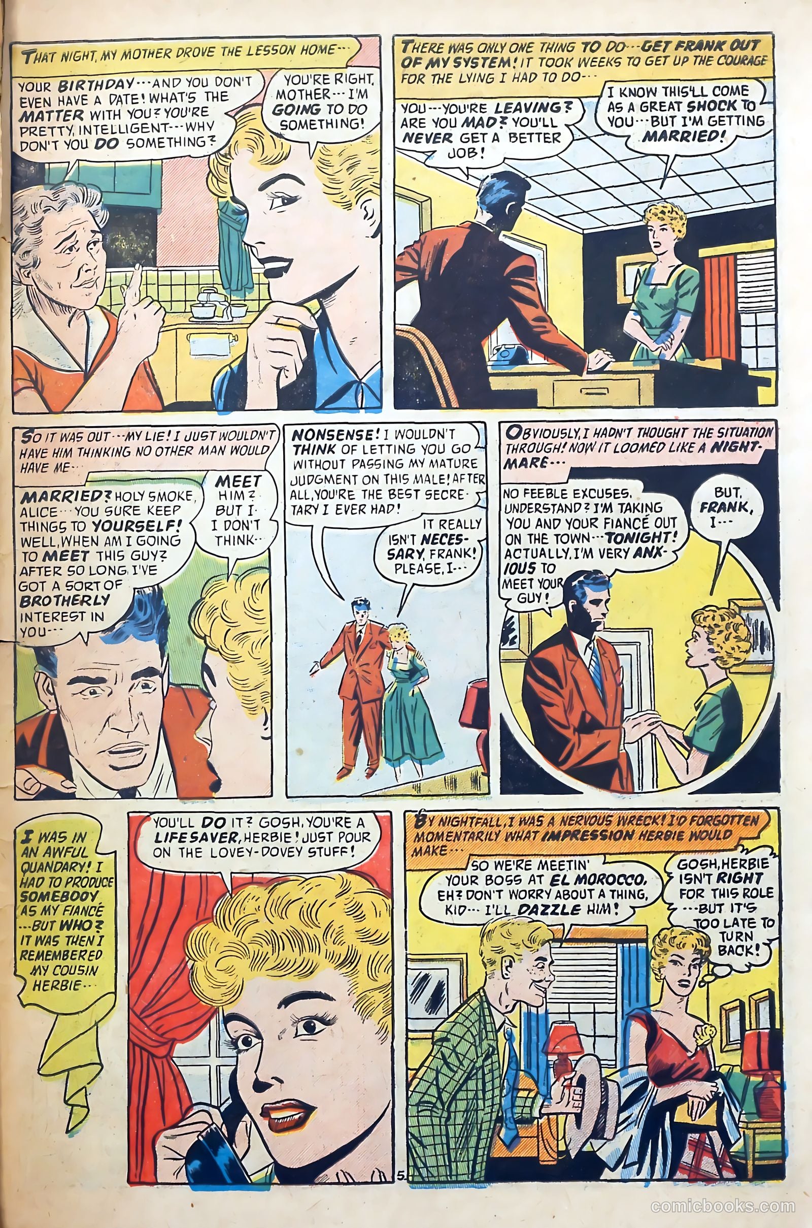 Romantic Adventures #59 (1955) — page 31 of 36
