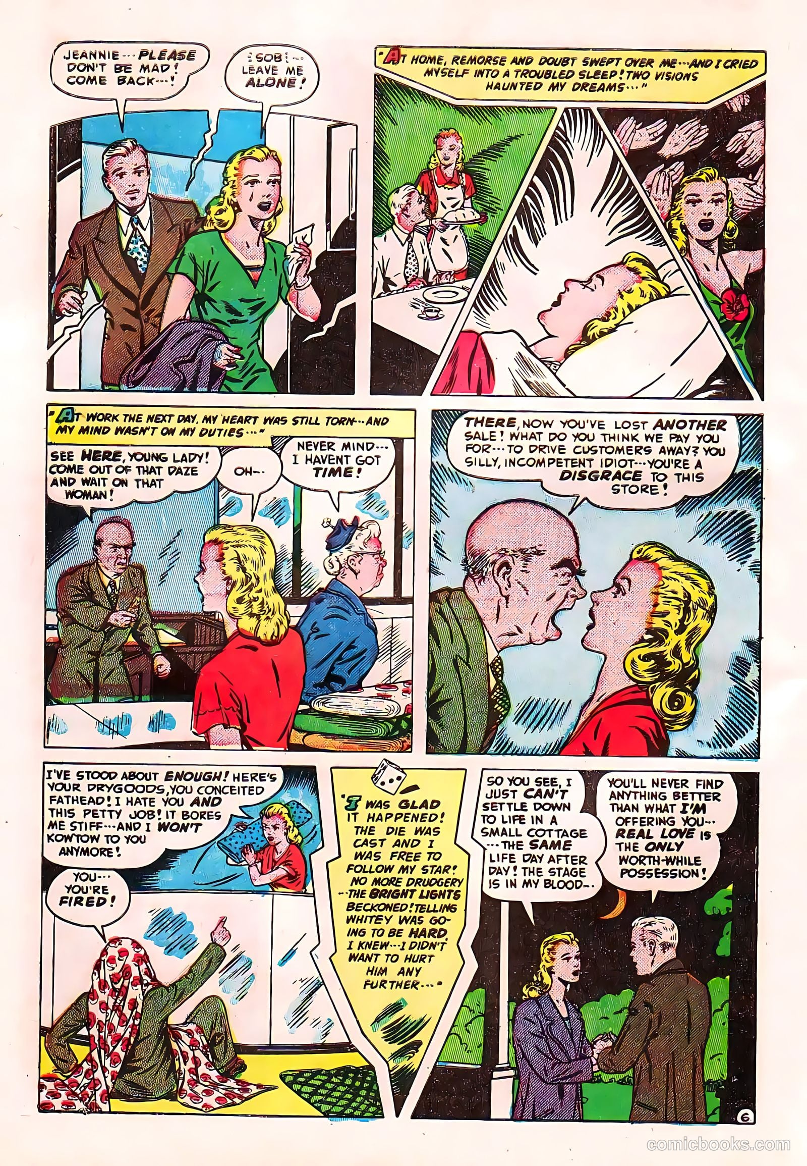Romantic Adventures #6 (1950) — page 44 of 52
