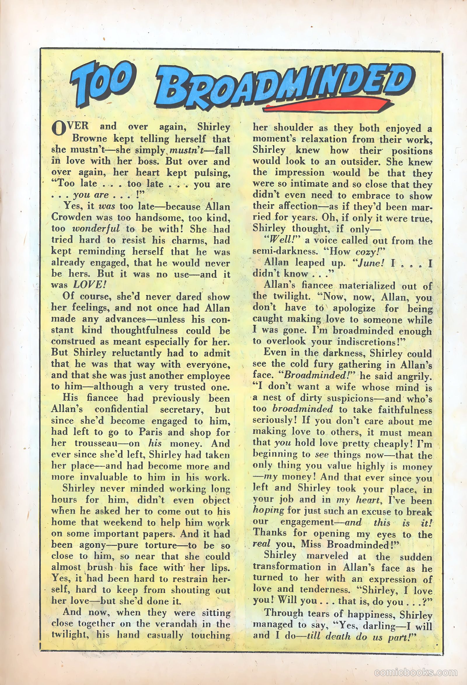 Romantic Adventures #8 (1950) — page 29 of 52