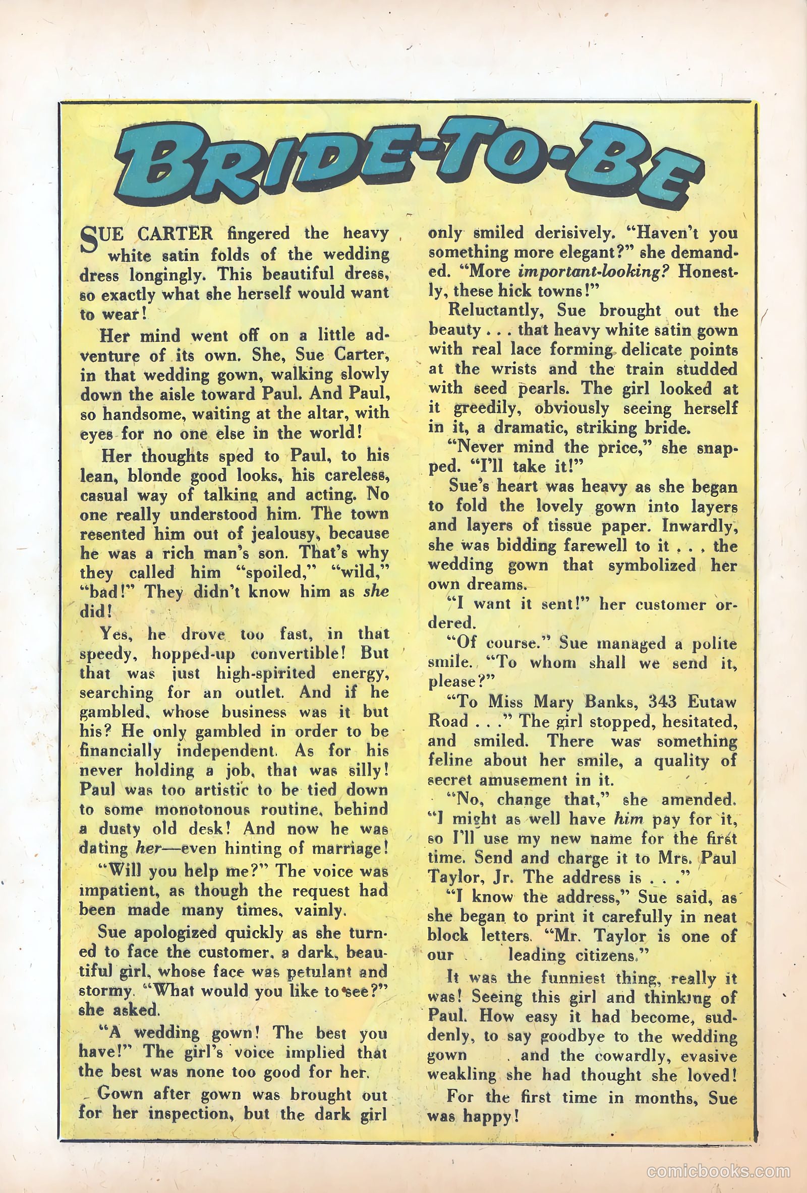 Romantic Adventures #8 (1950) — page 38 of 52