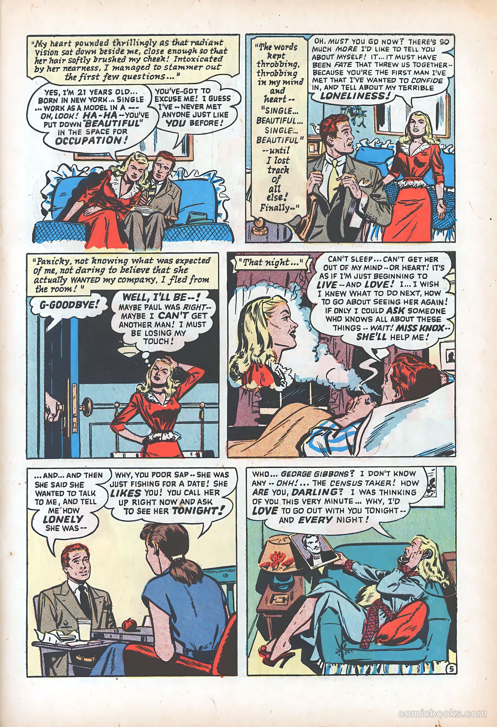 Romantic Adventures #9 (1950) — page 7 of 52