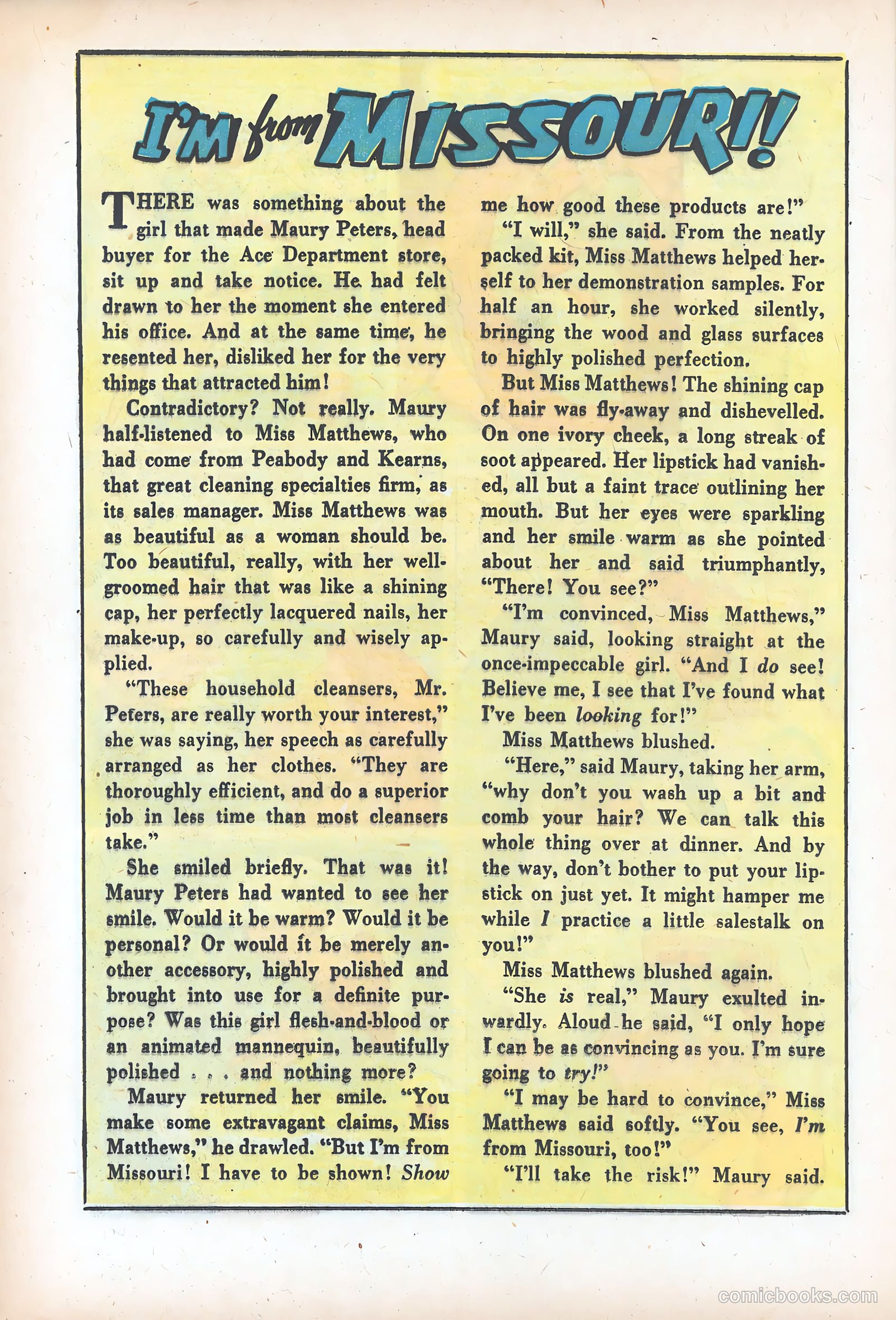 Romantic Adventures #9 (1950) — page 32 of 52